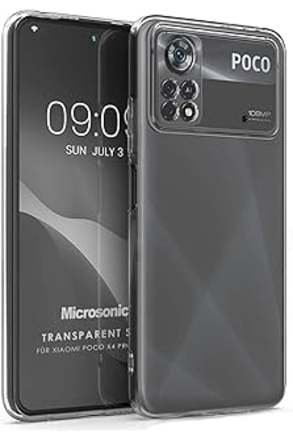 NZM TİCARET Mi Poco X4 Pro 5G Için Kılıf Transparent Soft Şeffaf [Poco X4 Pro 5G Ile Uyumlu Kılı