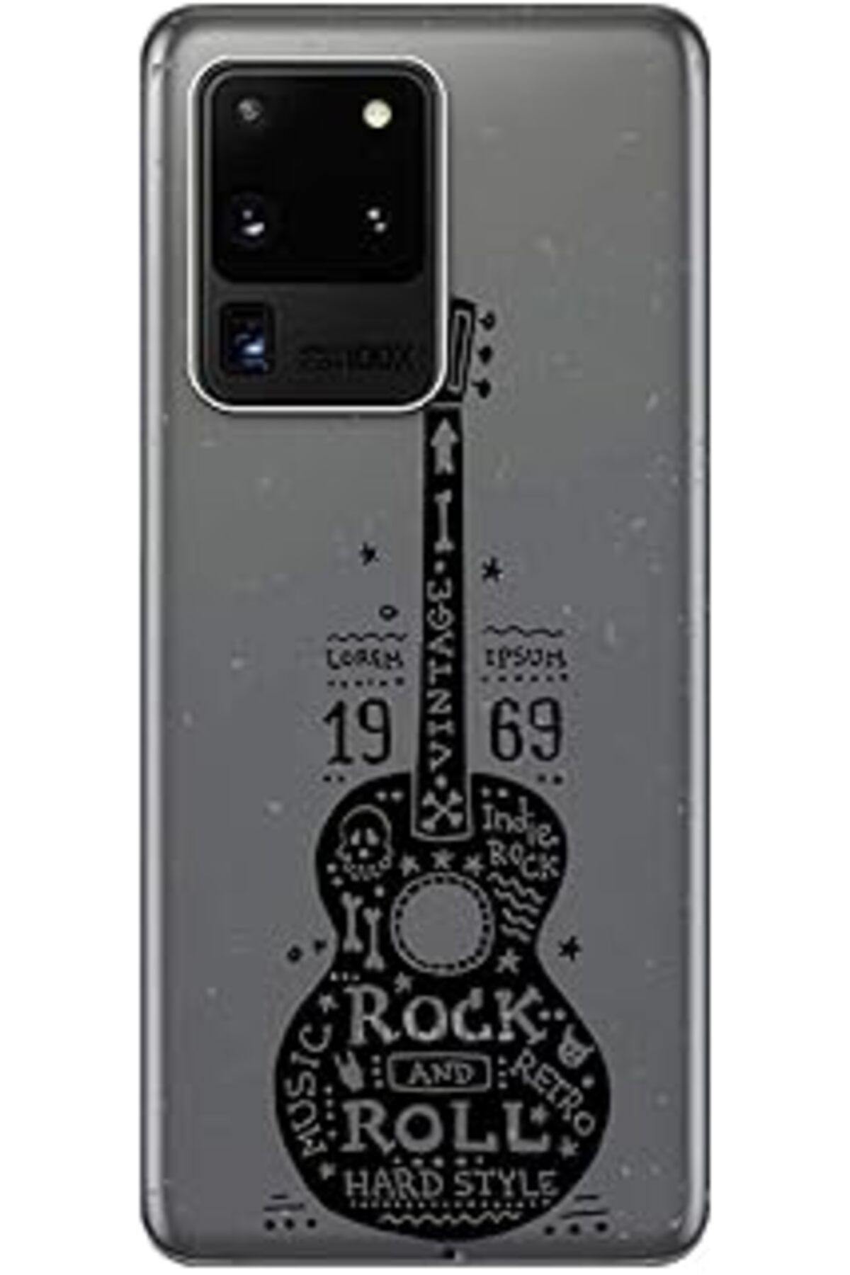 nerede bulurum Galaxy S20 Ultra Kılıf (Sm-G988B) Baskılı Silikon Rock 1969 Stk:324