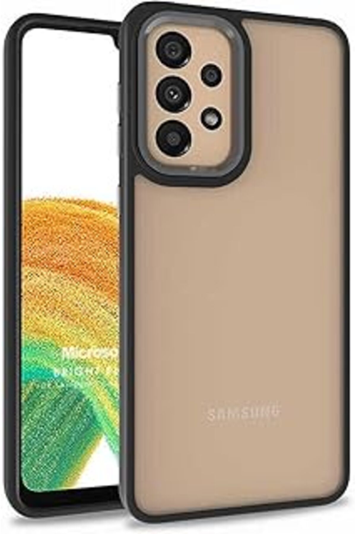 EDALKILIÇ Galaxy A33 5G Için Kılıf Bright Planet Siyah [Galaxy A33 5G Ile Uyumlu Kılıf - S