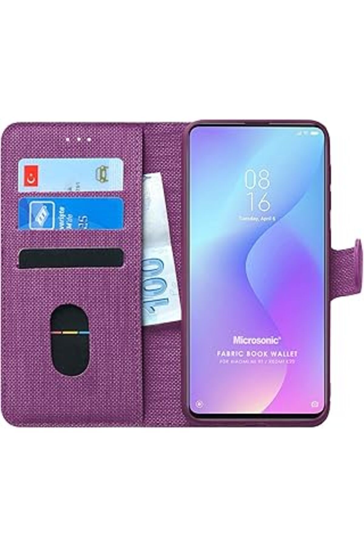 nerede bulurum Mi Redmi K20 Için Kılıf Fabric Book Wallet Mor [Redmi K20 Ile Uyumlu Kılıf - Mor]