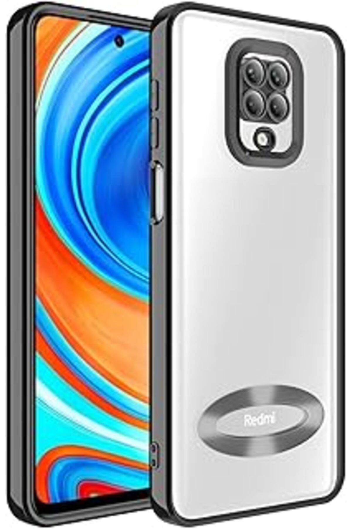 EDALKILIÇ Mai Redmi Note 9 Pro Kılıf Kamera Korumalı Logo Gösteren Omega Kapak (Mavi)