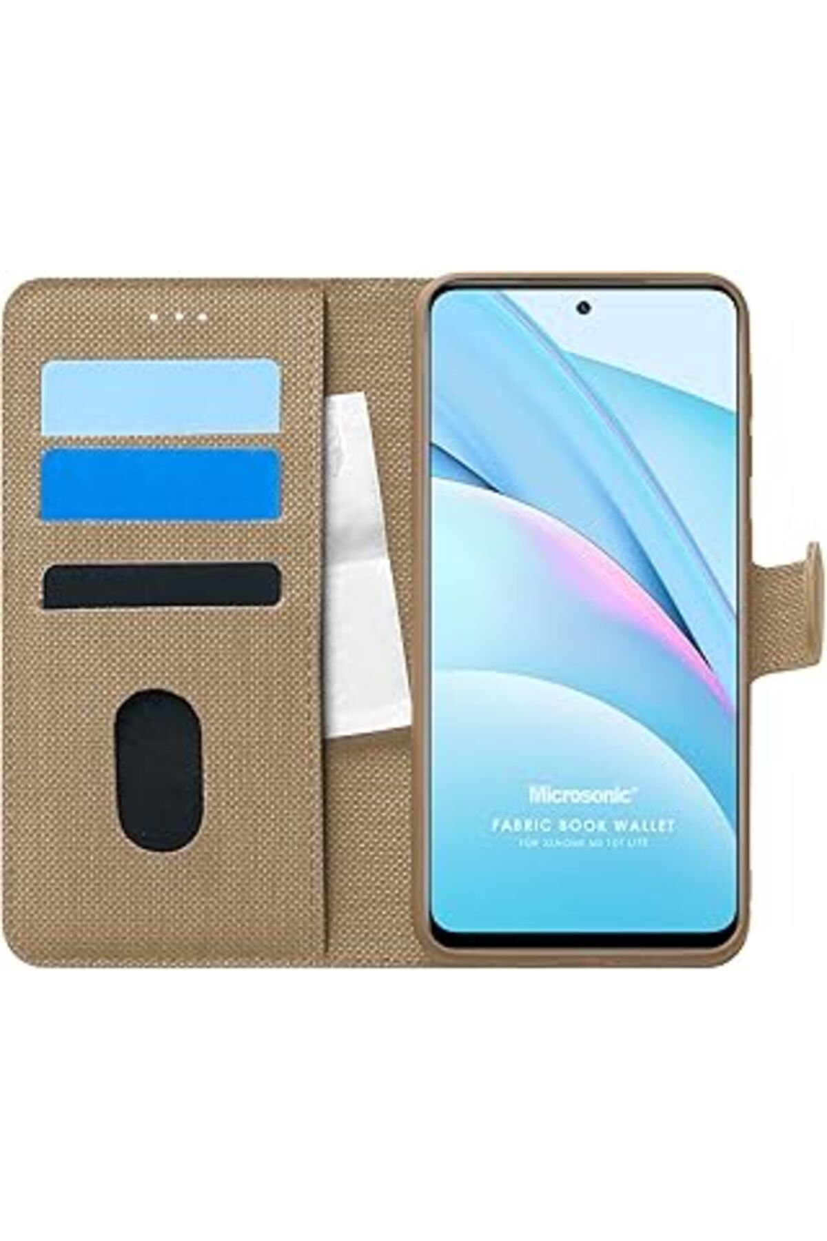 robotrend Mi 10T Lite Için Kılıf Fabric Book Wallet [Mi 10T Lite Ile Uyumlu Kılıf - Go