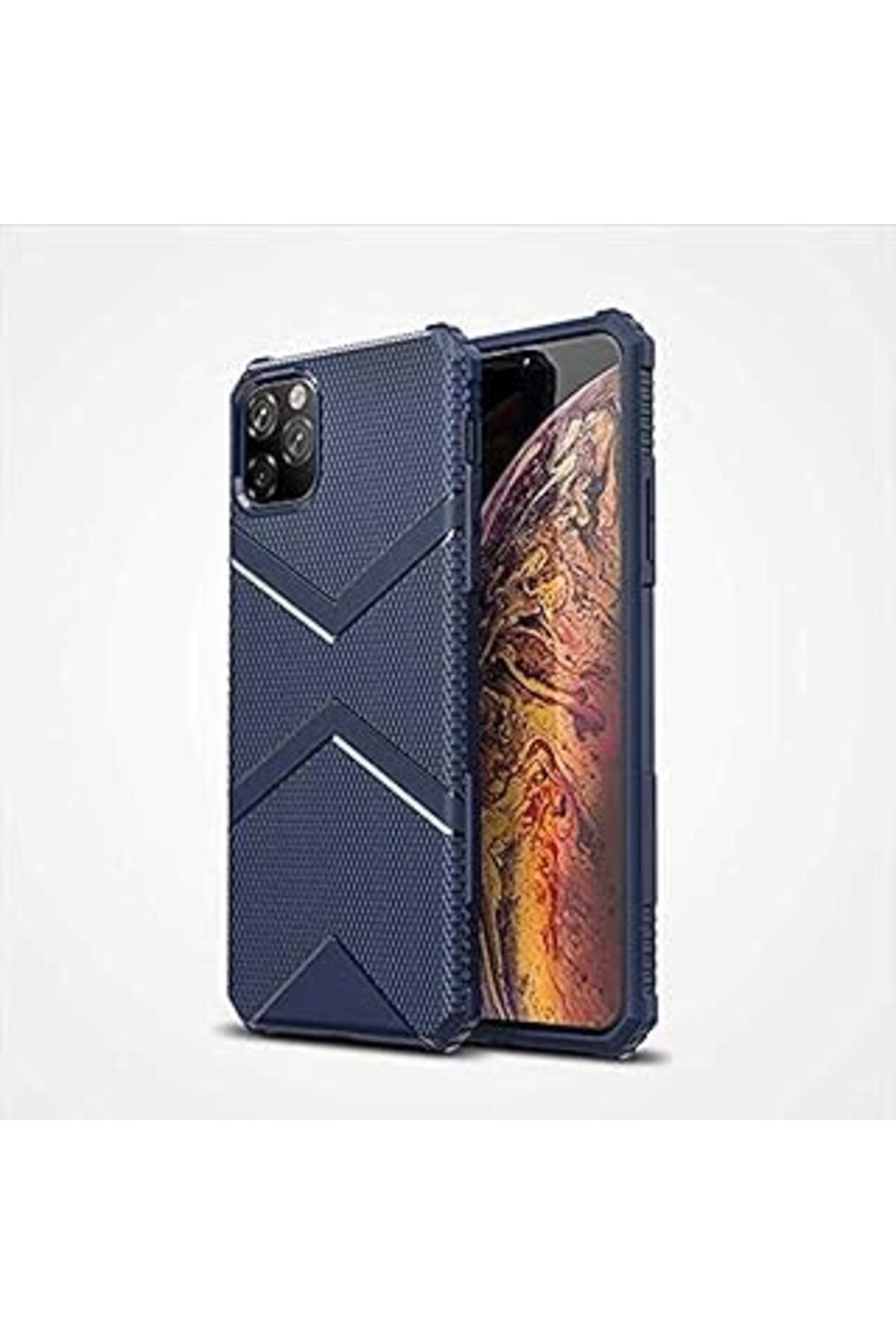 feifei Iphone 11 Pro Max Ile Uyumlu Için Hank Silikon Cep Telefonu Kılıfı, Lacivert