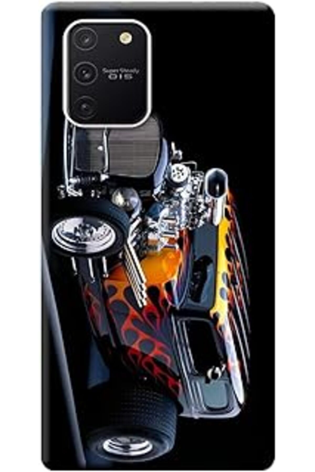 feifei Galaxy S10 Lite Kılıf Sm-G770F Baskılı Silikon Hot Rod Dog Stk:295