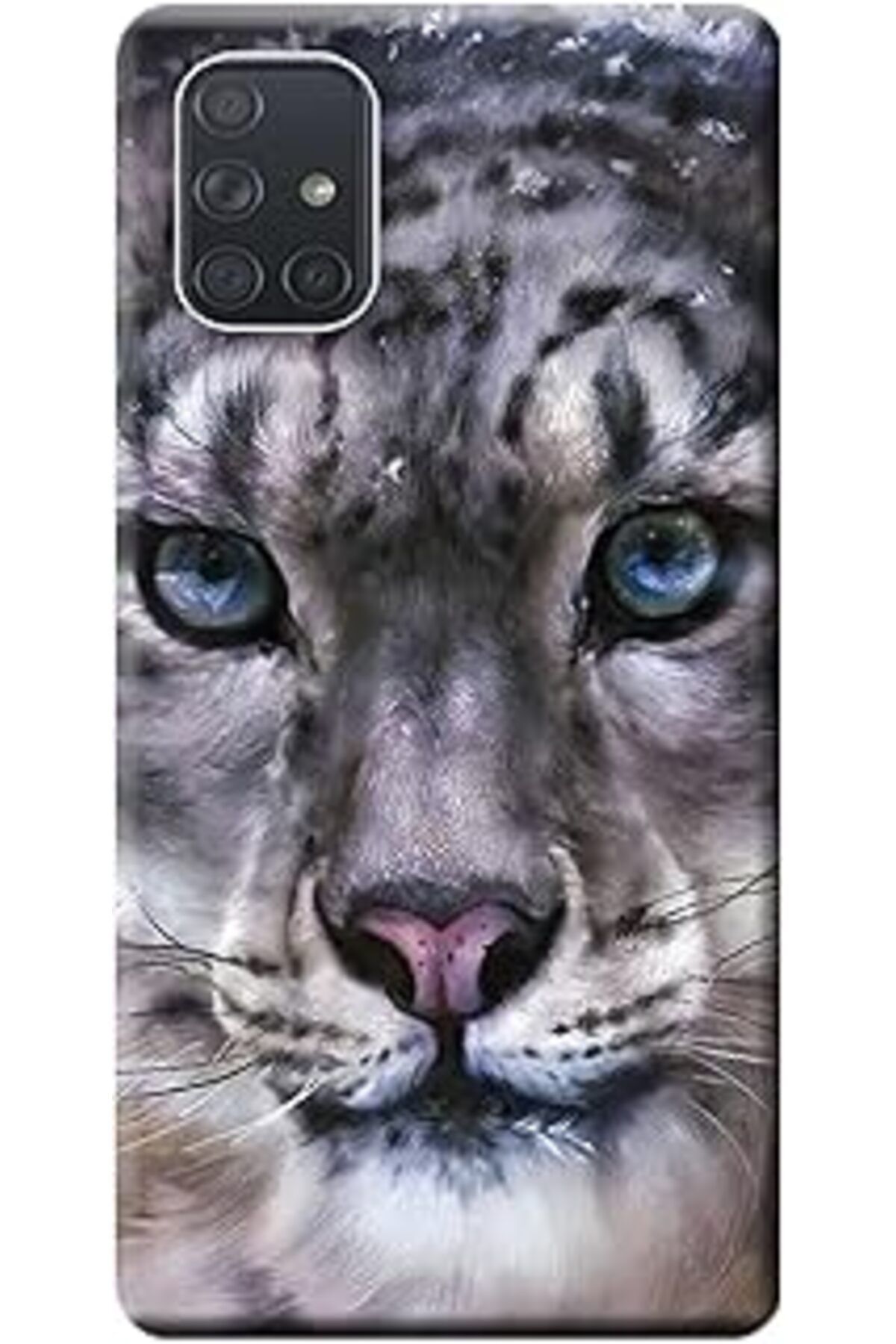 MAGNESİA Galaxy A71 Kılıf (Sm-A715F) Baskılı Silikon Leopar Face Stk:199