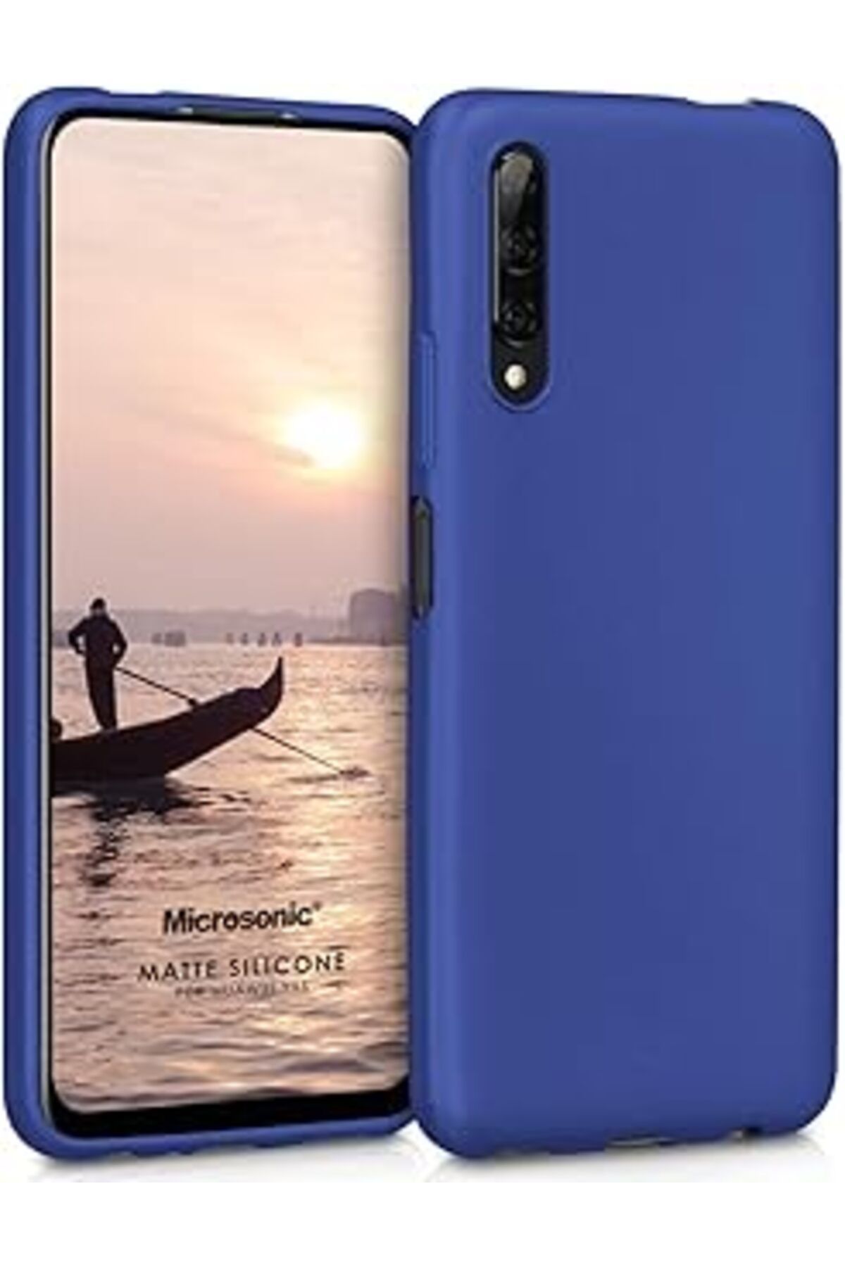 EDALKILIÇ Matte Silicone Huawei Y9S Için Kılıf Lacivert [Y9S Ile Uyumlu Kılıf - Lacivert]