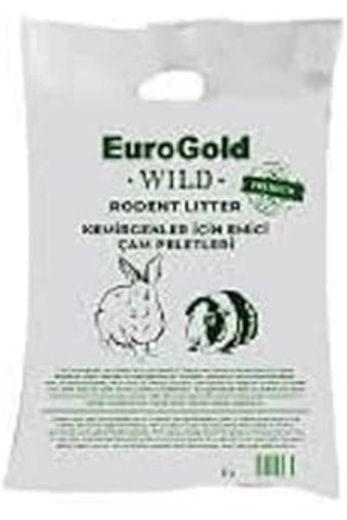 ALKAP Euro Wild 4513073 Rodent Litter Kemirgen İÇin Emici Çam Pel Kum Taban Altlığı, 5 Lt