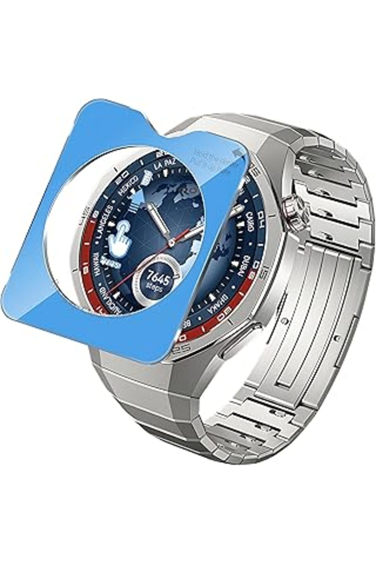 NZM TİCARET Rongep Huawei Watch Gt5 Pro 46Mm Için Kolay Uygulama Aparatlı Ekran Koruyucu 9H Sertliğinde Çizilme