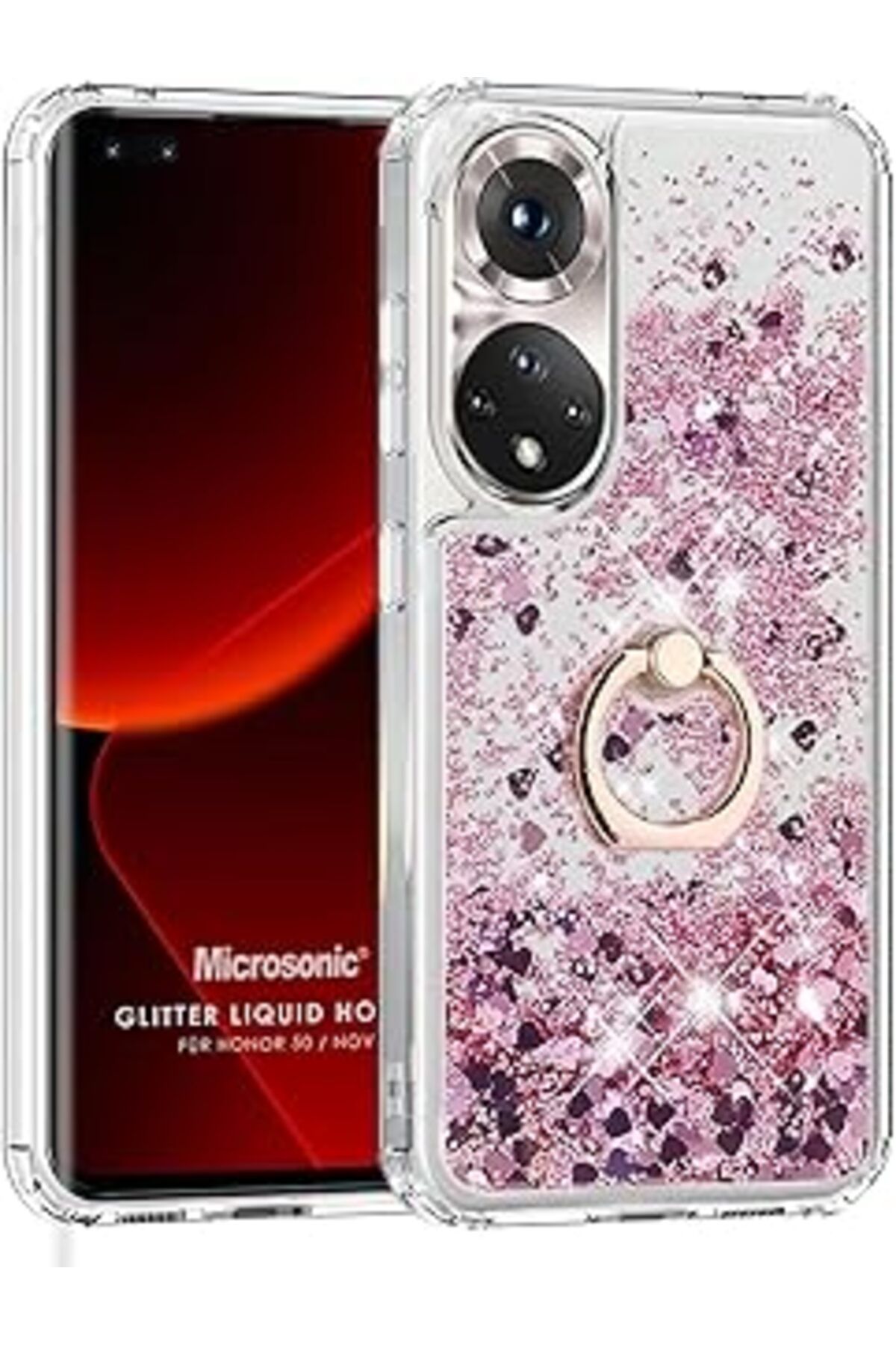 nerede bulurum Honor 50 Için Kılıf Glitter Liquid Pembe [Honor 50 Ile Uyumlu Kılıf - Pembe]