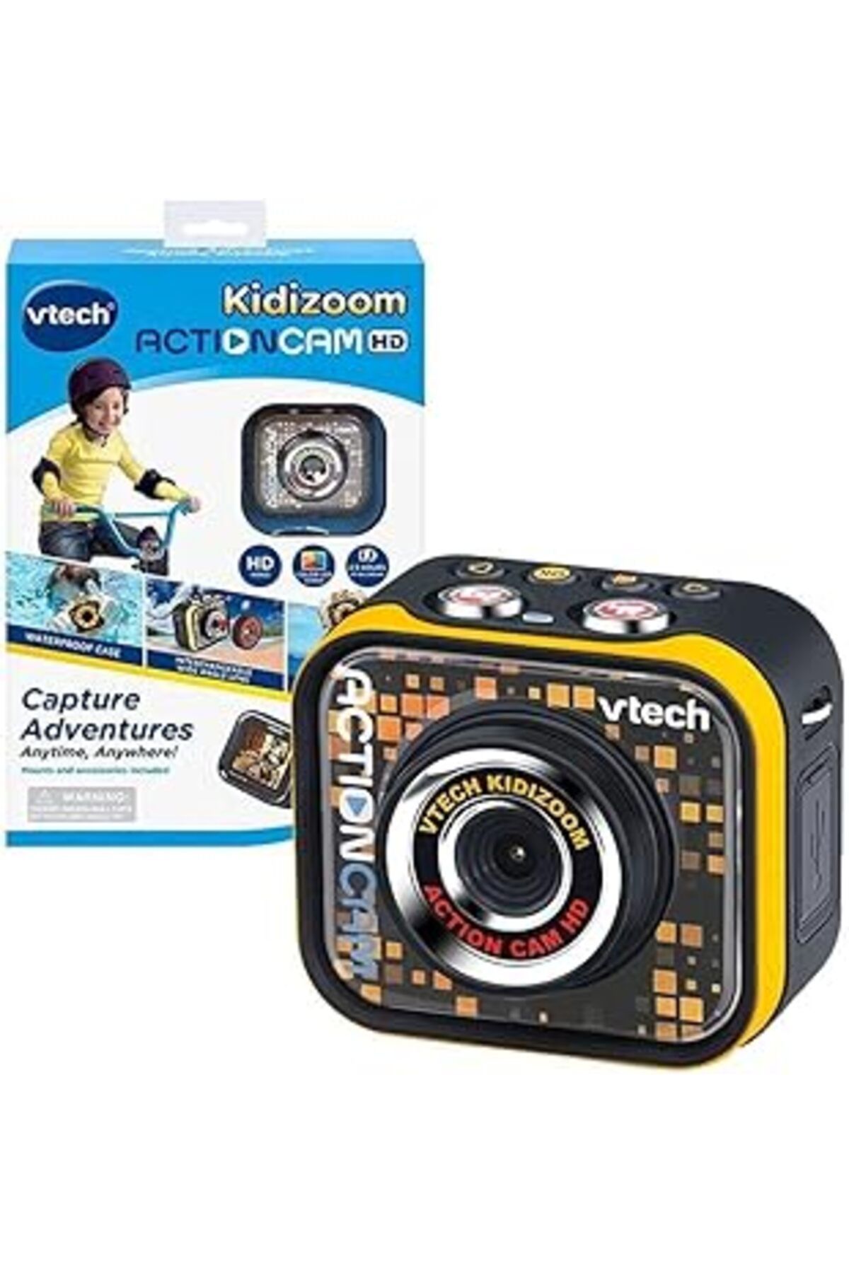 NZM TİCARET Vtech 520203 Action Cam Hd, Aksiyon Kamerası, Tek Kişilik, Çok Renkli, Kutu Boyutu: 20 X 27.9 X 5.8