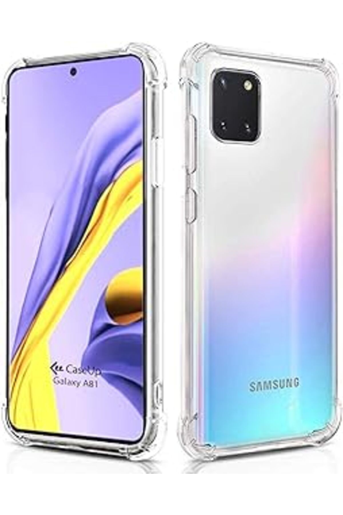 EDALKILIÇ Caseup Galaxy A81 Caseup Titan Crystal Şeffaf Uyumlu Kılıf