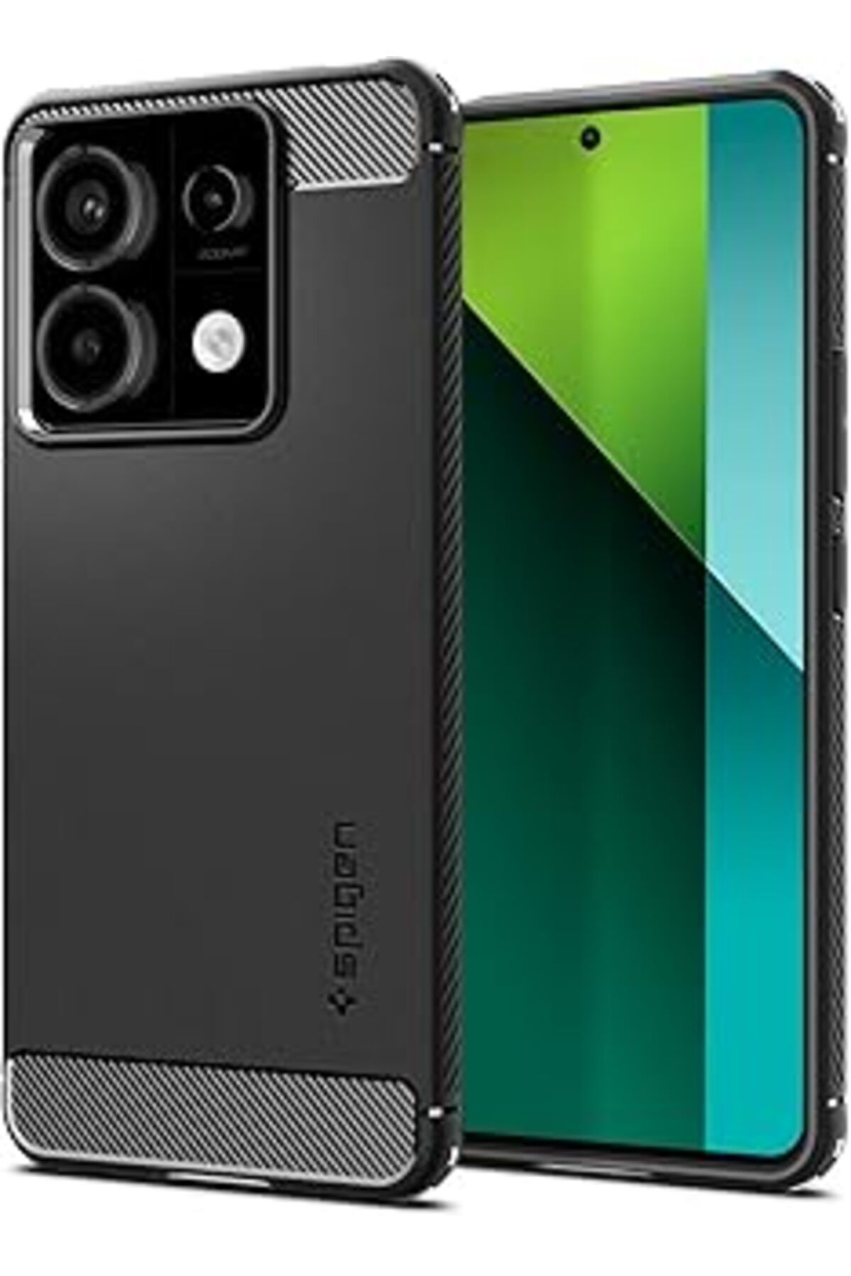 EDALKILIÇ Spigen Mi Redmi Note 13 Pro 5G / Poco X6 5G Kılıf Rugged Armor Matte Black - Acs07254