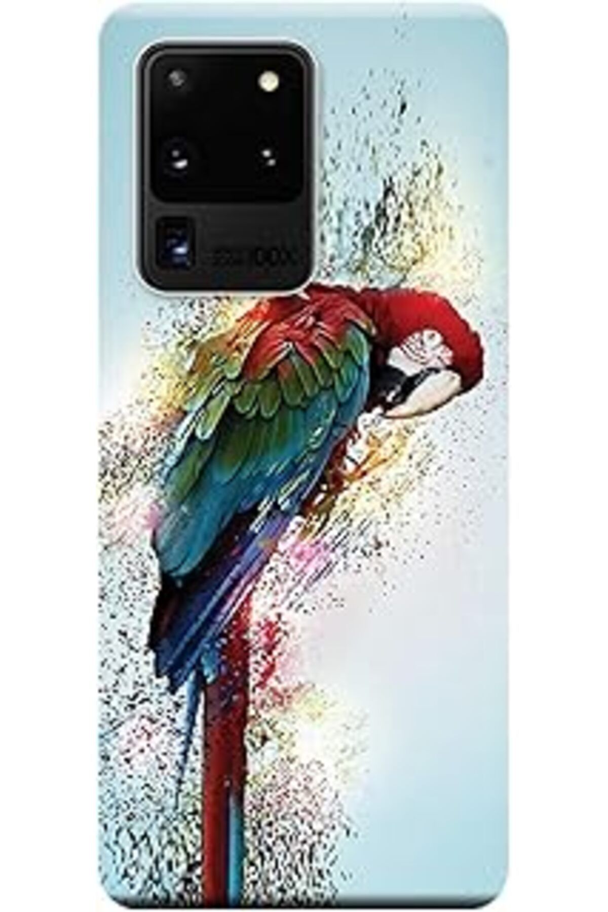 MAGNESİA Galaxy S20 Ultra Kılıf (Sm-G988B) Baskılı Silikon Papağan Stk:562