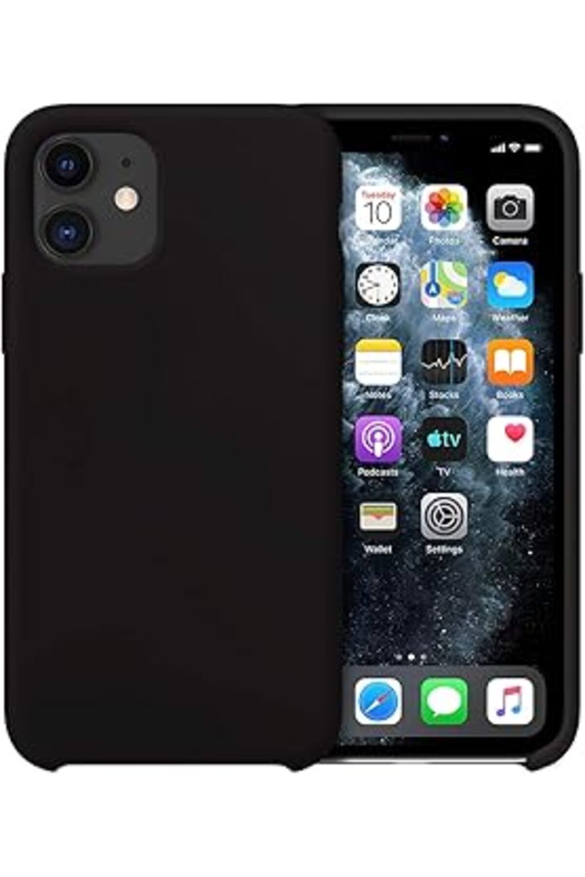 MAGNESİA Buff Iphone 11 Rubber Fit Kılıf, Black