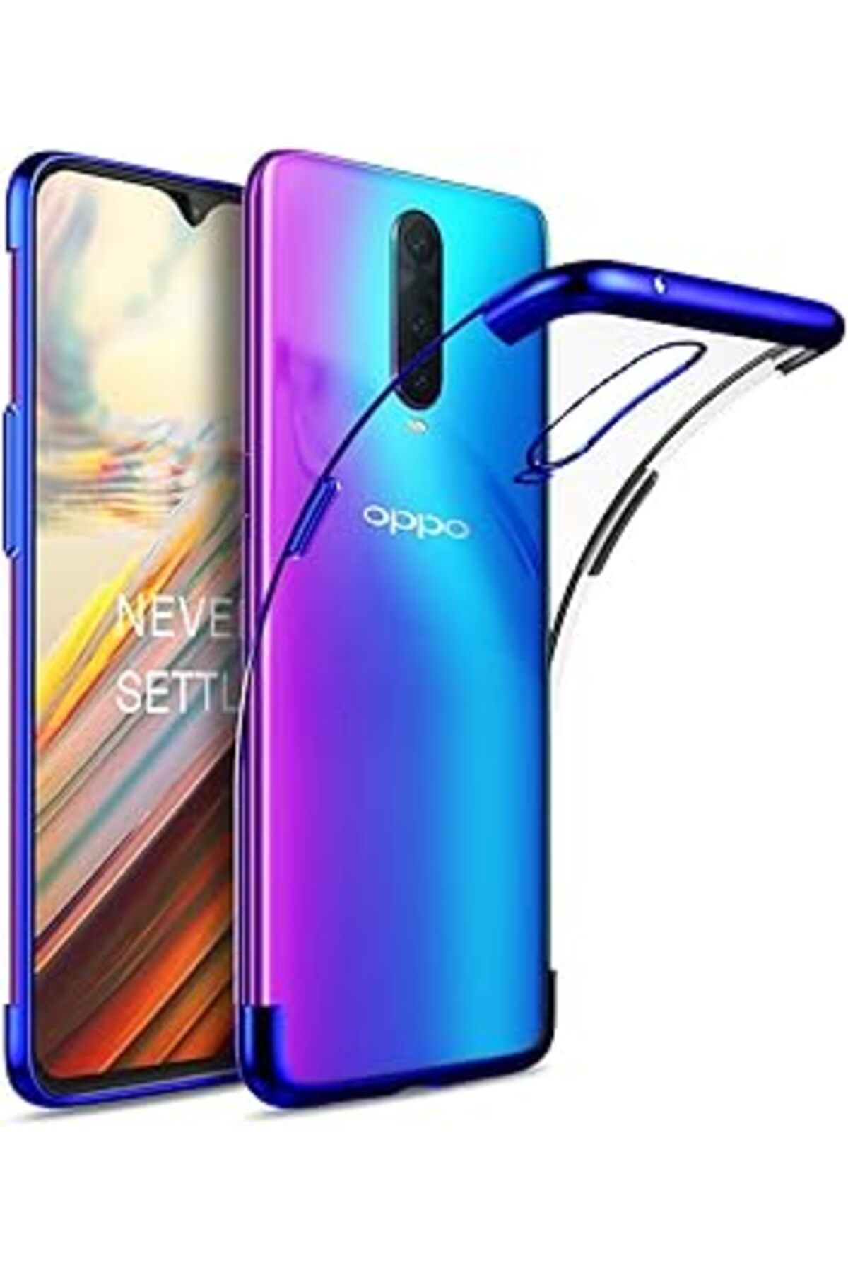 nerede bulurum Oppo Rx17 Pro Kılıf Skyfall Transparent Clear Mavi