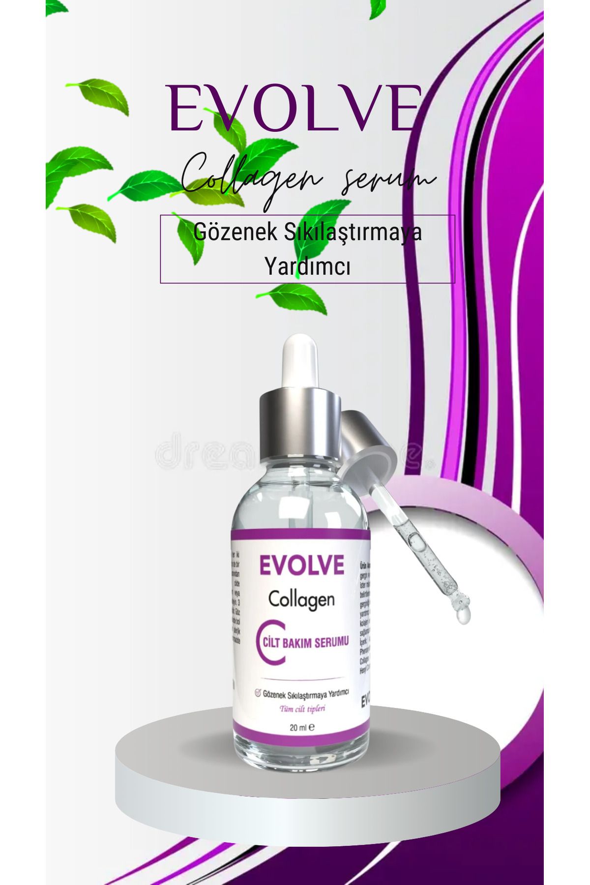 evolve Collagen Cilt Serumu – Gözenekleri Sıkılaştırır ve Cildi Gençleştirir