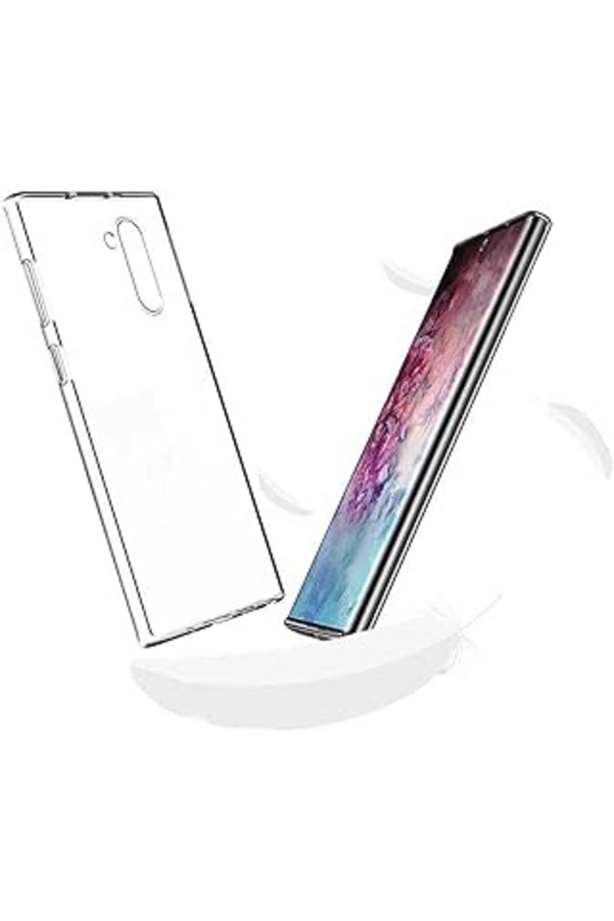 feifei 9717 Galaxy Note 10 Ile Uyumlu Kılıf, Süper Silikon, Renksiz