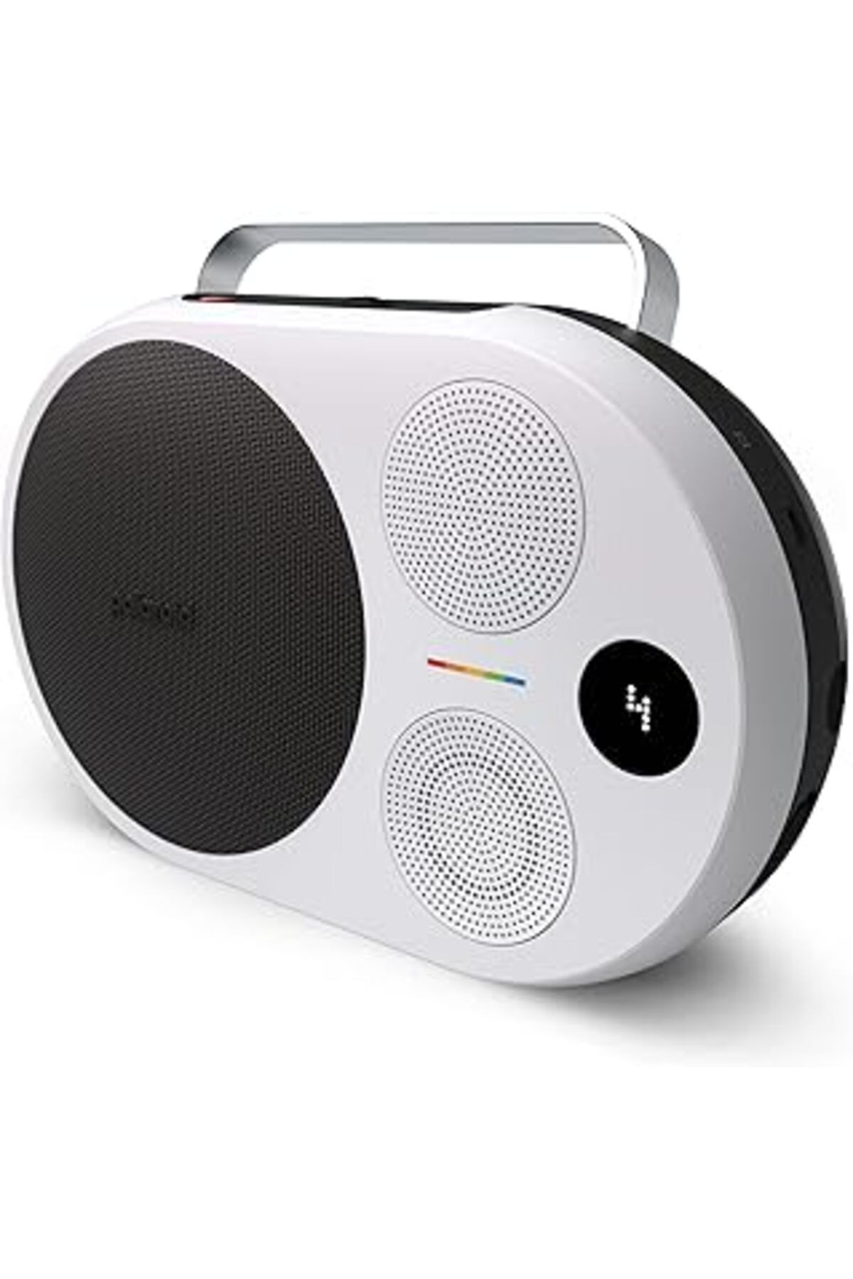 ShopZum Polaroid P4 Müzik Çalar (Siyah) Güçlü Büyük Kablosuz Bluetooth Hoparlör, Şarj Edilebilir, Çift