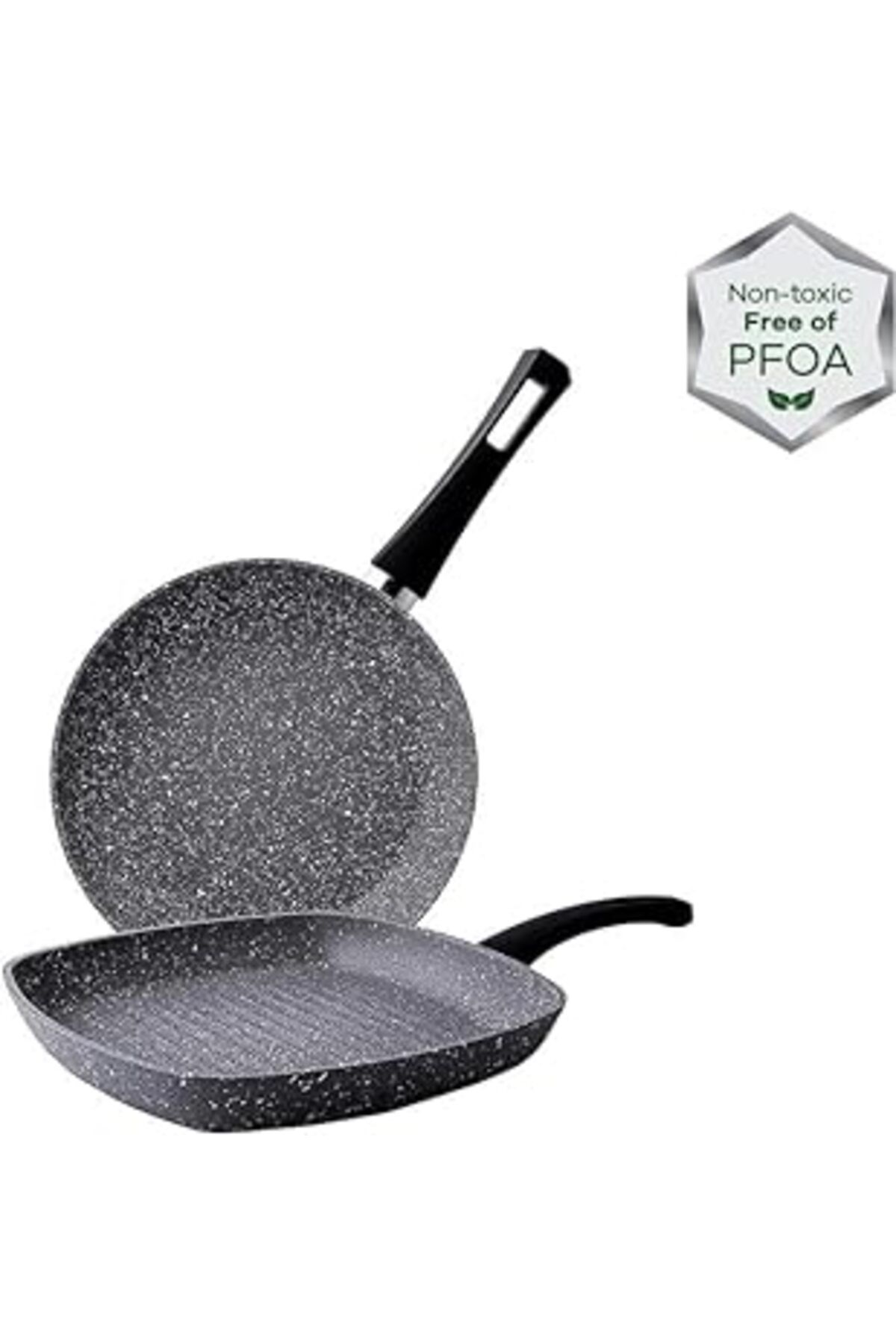 MAGNESİA 153.03.08.0354 Gris Bio Granit Grill Tavası, Medium