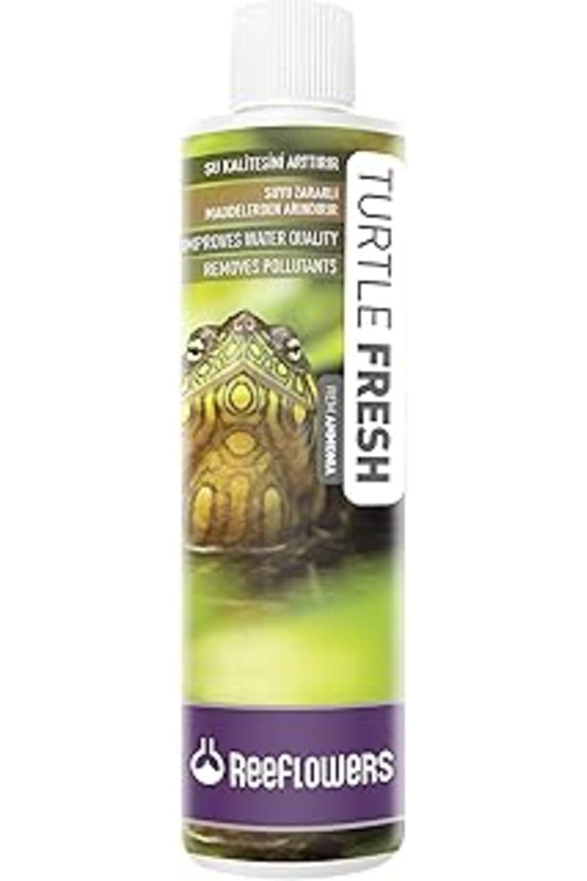 NZM TİCARET Reef Flowers Turtle Fresh Remammonia Su Kaplumbağa Su Düzenyici 85 Ml Renkli