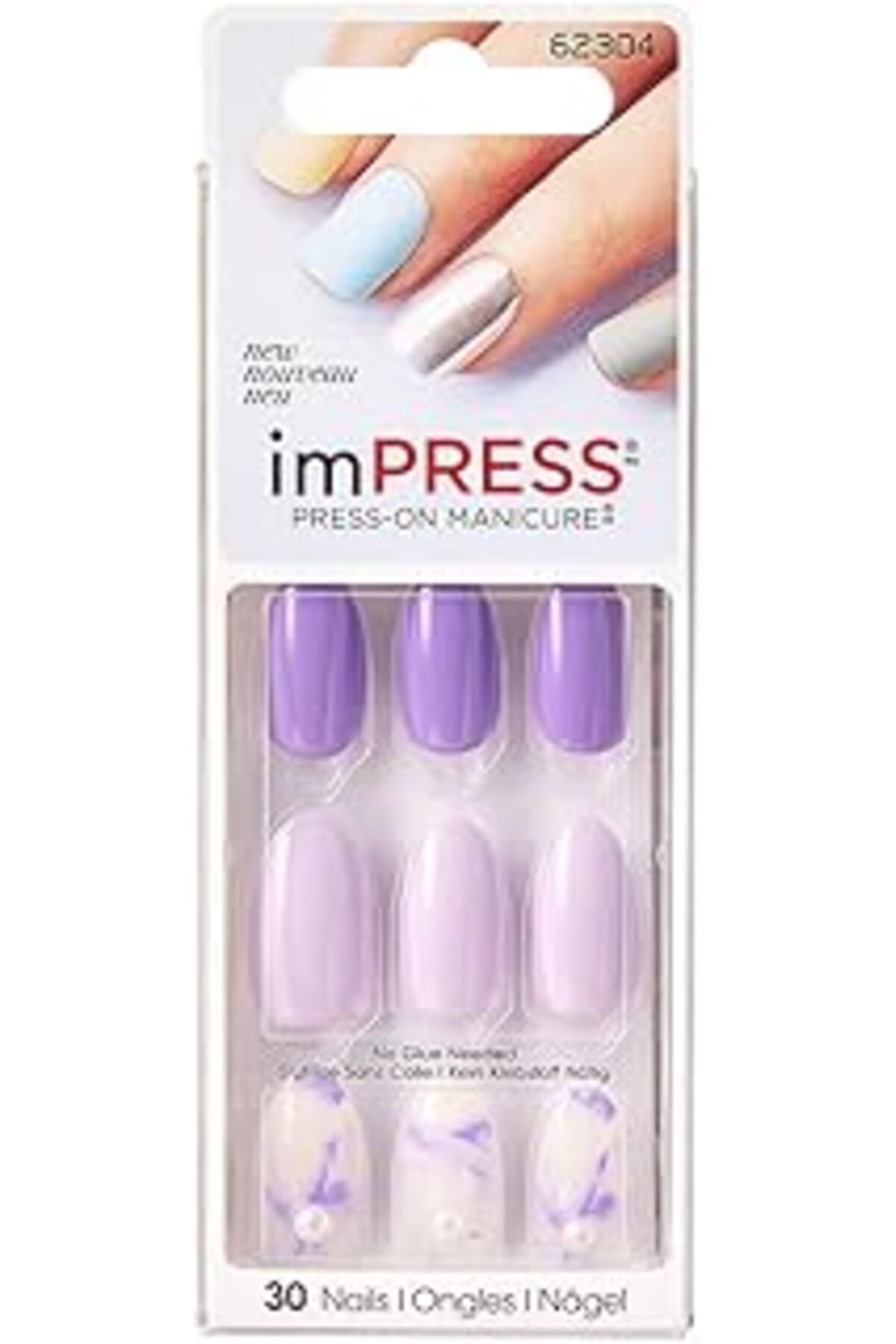 nazeninstoğu Impress Impress Kendinden Yapışkanlı Takma Tırnak 1 Paket