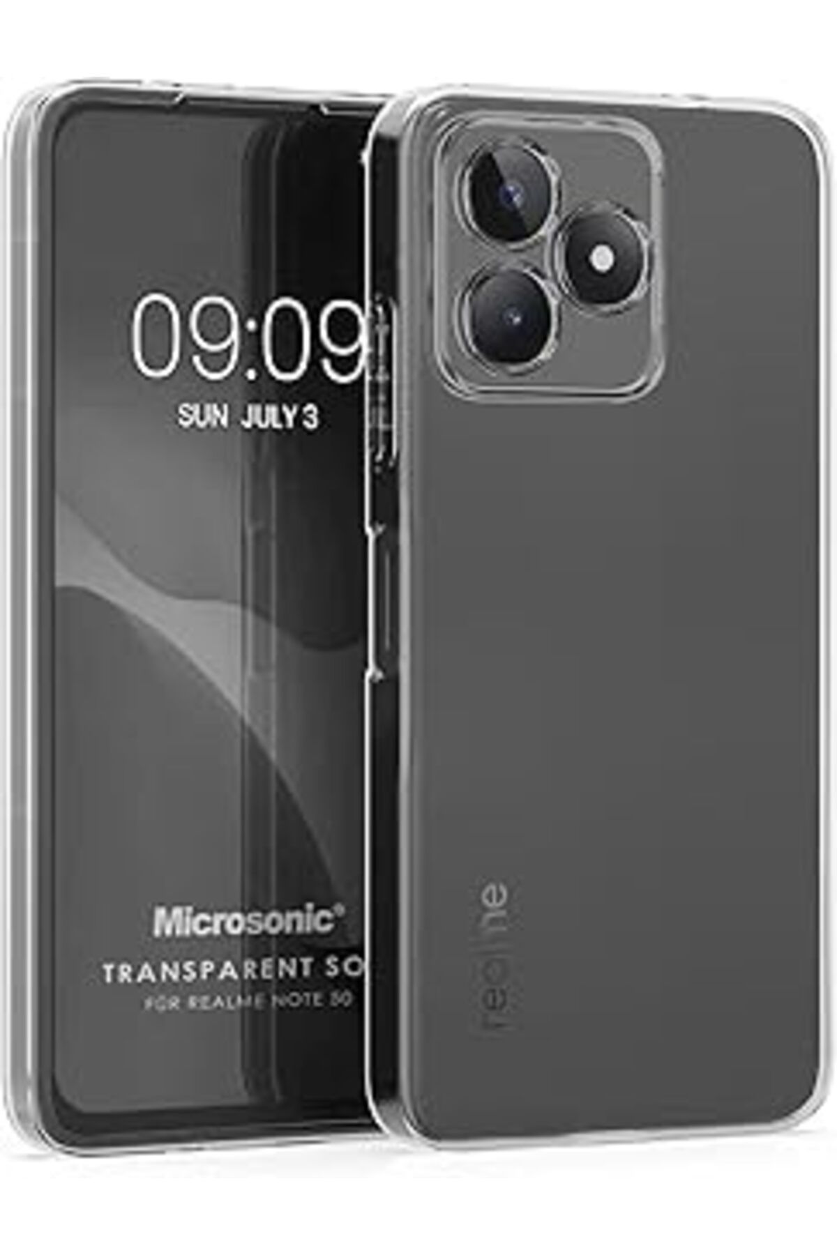 NZM TİCARET Me Note 50 Kılıf Transparent Soft Şeffaf [Note 50 Ile Uyumlu Kılıf - Şeffaf]