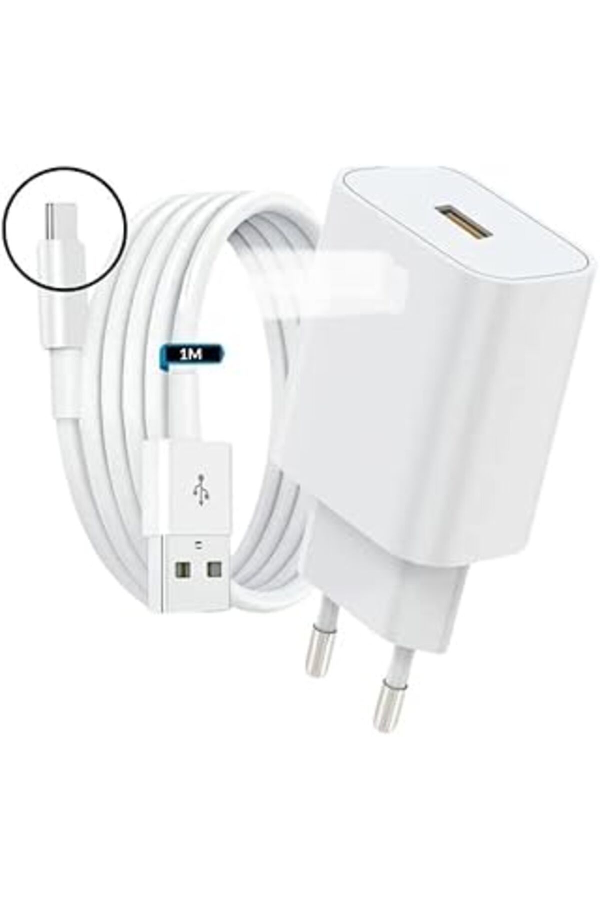 NZM TİCARET Uygun ElektroniK 18W Hızlı Şarj Aleti Type-C Kablo Adaptör Set Huawei Uyumlu, Usb C Şarj Ci