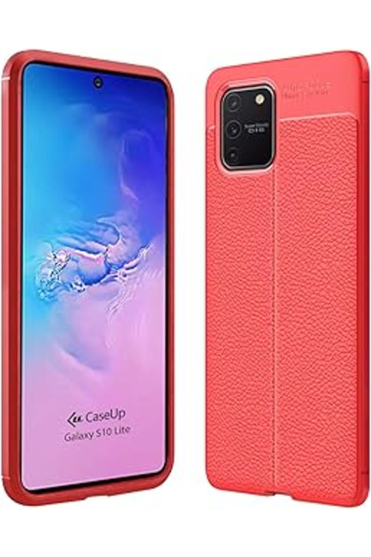 Ceet Markets Caseup Galaxy S10 Lite Uyumlu Kılıf, Caseup Niss Silikon Kırmızı