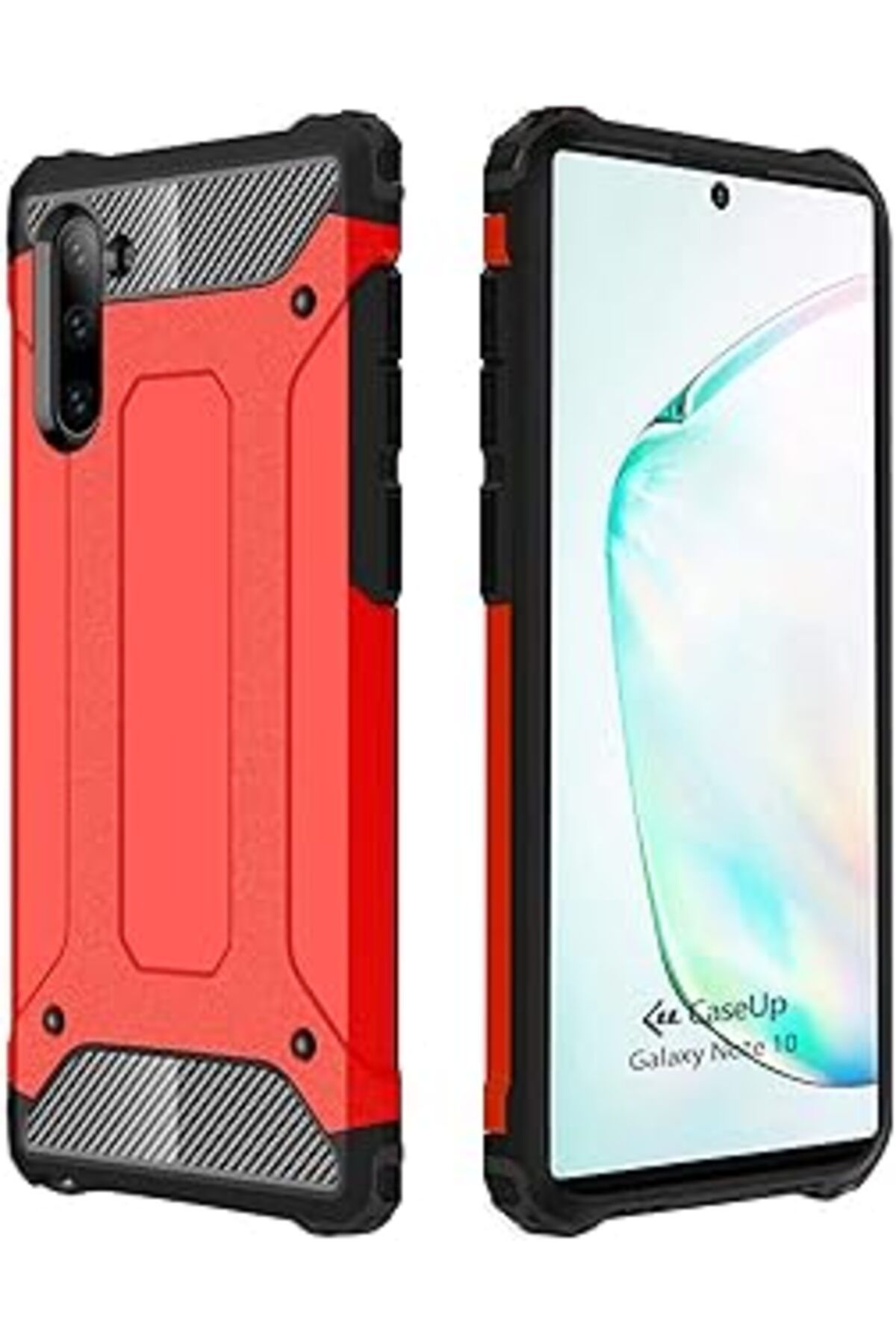 MAGNESİA Caseup Galaxy Note 10 Uyumlu Kılıf, Caseup Tank Kırmızı