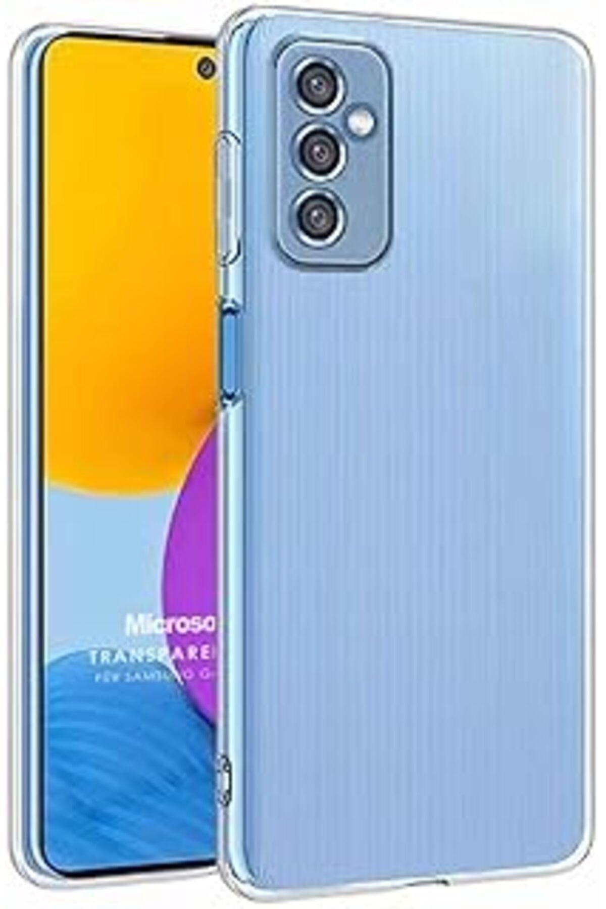 MAGNESİA Galaxy M52 Için Kılıf Transparent Soft Beyaz [Galaxy M52 Ile Uyumlu Kılıf - Beya