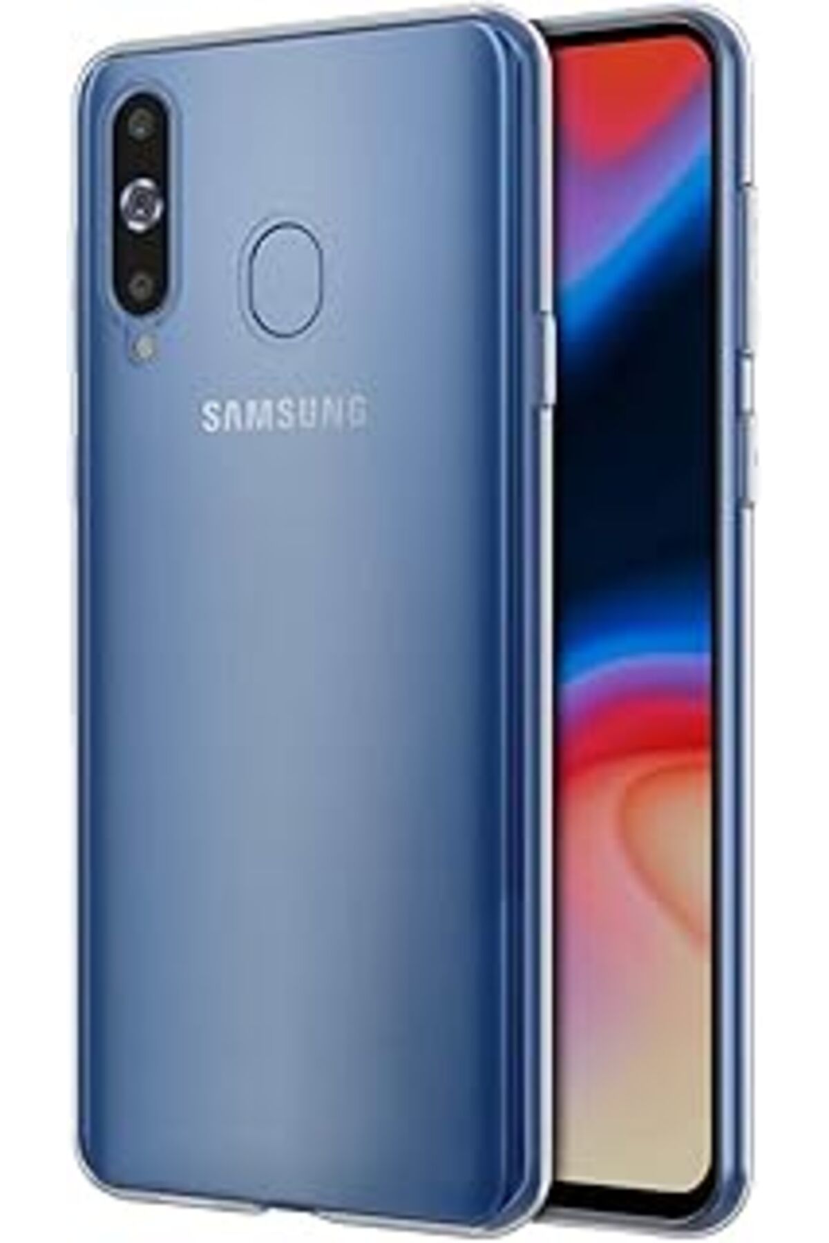 feifei Galaxy A8S Için Kılıf Transparent Soft Beyaz [Galaxy A8S Ile Uyumlu Kılıf - Beya