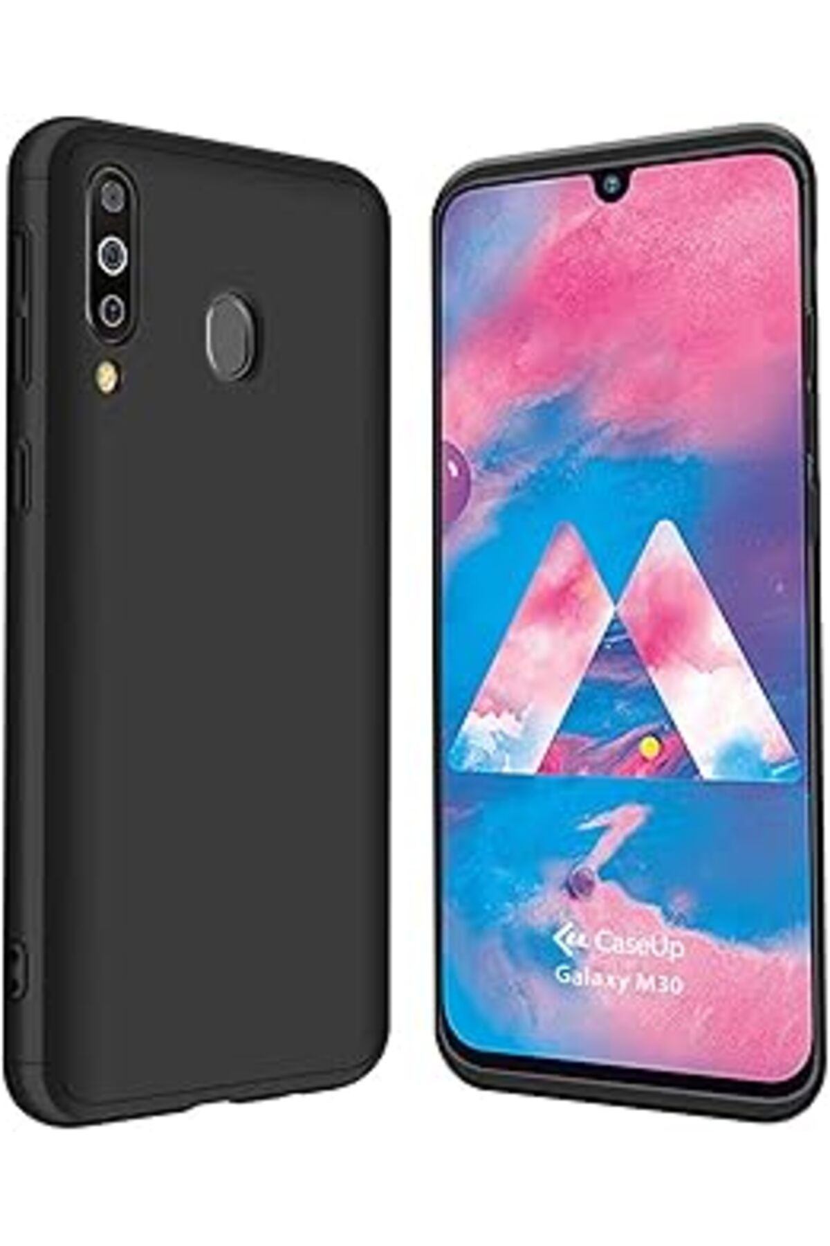 MAGNESİA Caseup Galaxy M30 Uyumlu Kılıf, Caseup Triple Deluxe Shield Siyah