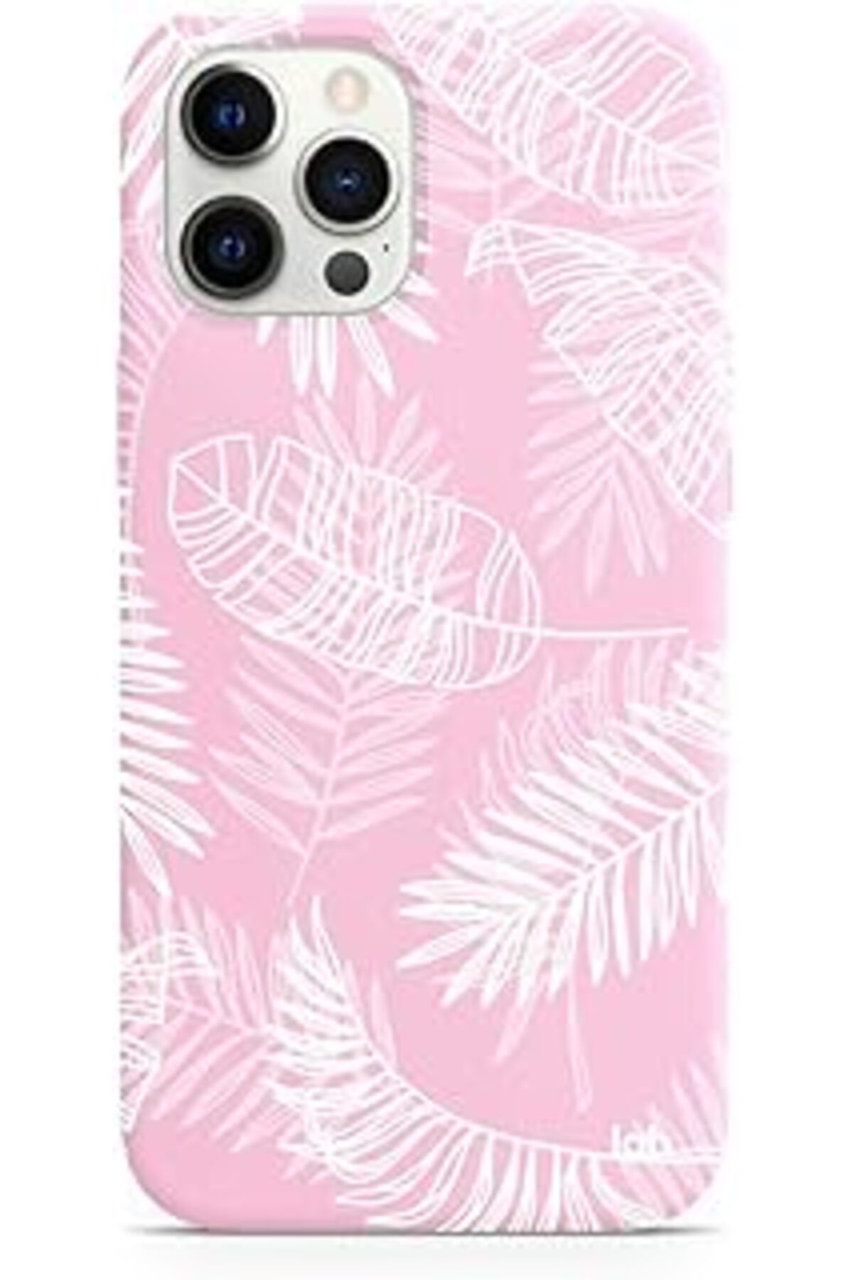 NZM TİCARET Caseslab Iphone 12 Pro Max Pembe Silikon Telefon Kılıfı - Tropical Jungle