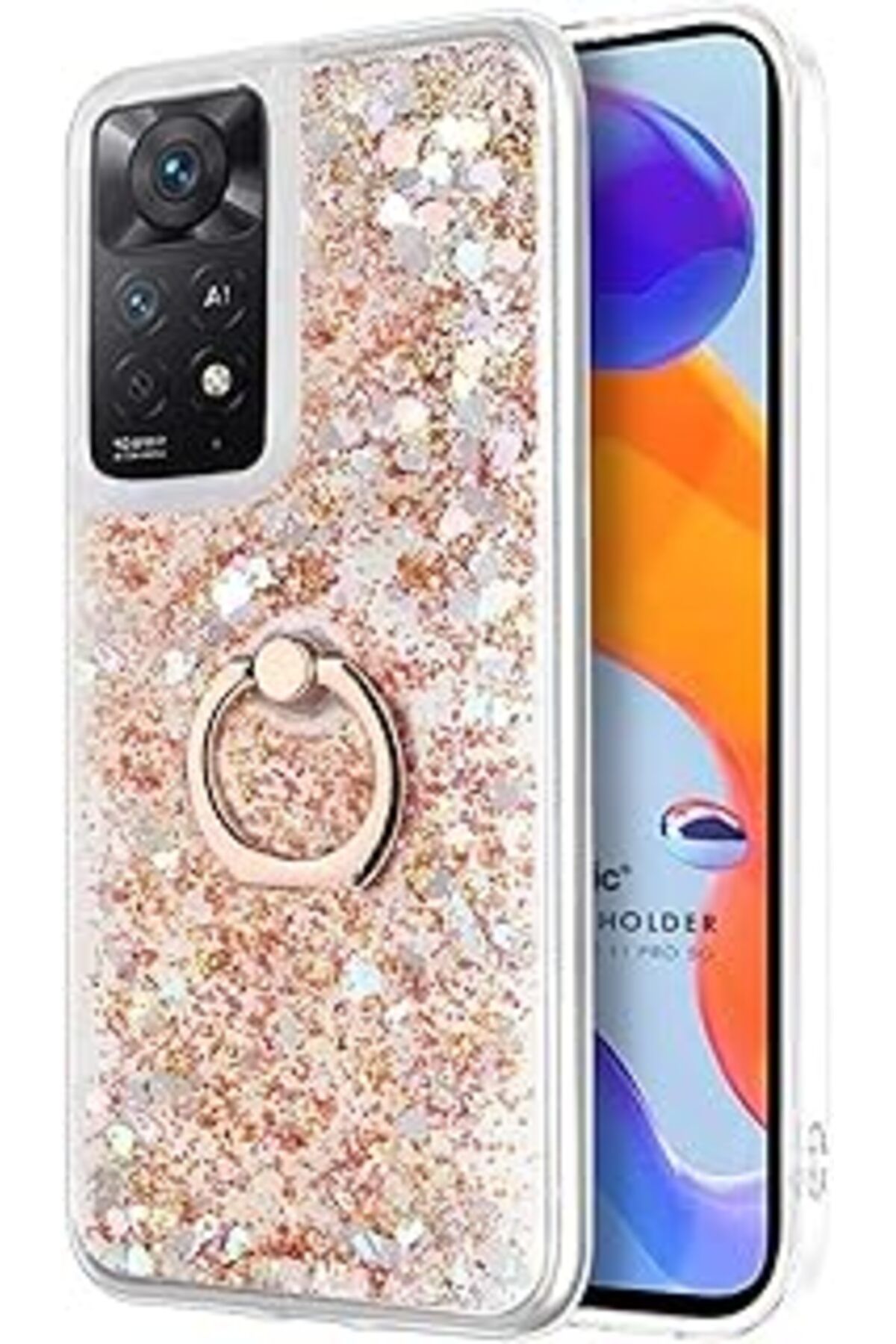 ebadi Redmi Note 12 Pro 4G Için Kılıf Glitter Liquid [Redmi Note 12 Pro 4G