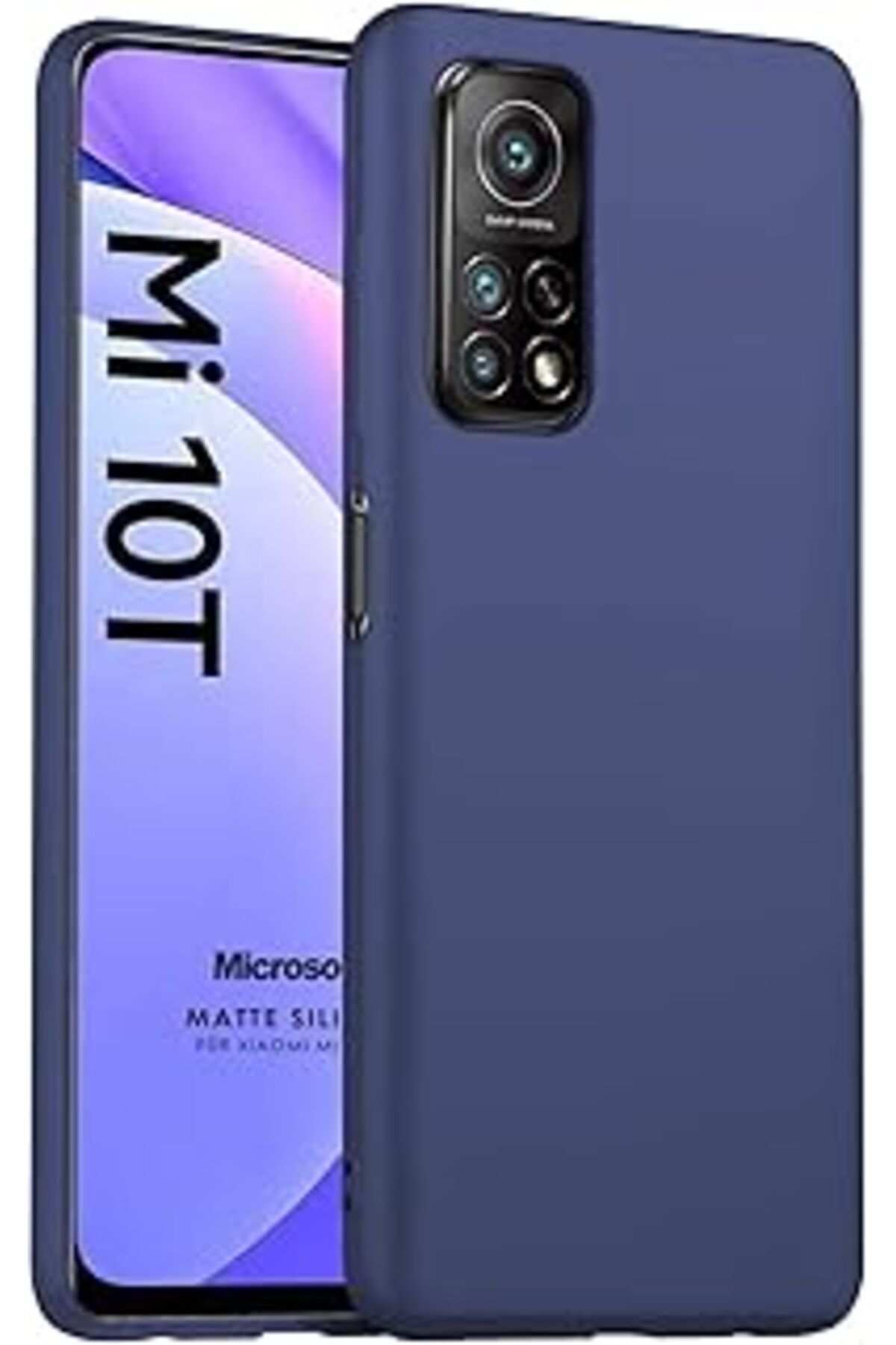 EDALKILIÇ Matte Silicone Mi Mi 10T Pro Için Kılıf Lacivert [Mi 10T Pro Ile Uyumlu Kılıf - Laci