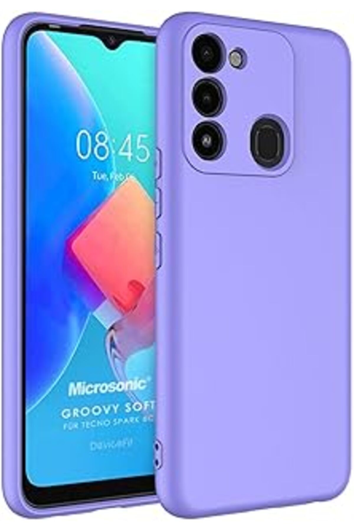 nerede bulurum Tecno Spark 8C Için Kılıf Groovy Soft Lila [Spark 8C Ile Uyumlu Kılıf - Lila]