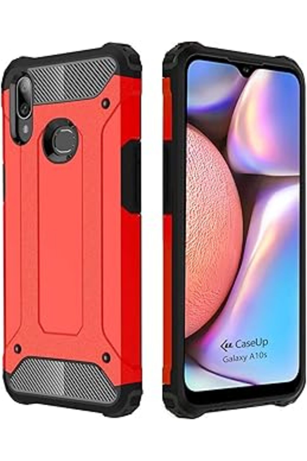 feifei Caseup Galaxy A10S Uyumlu Kılıf, Caseup Tank Kırmızı