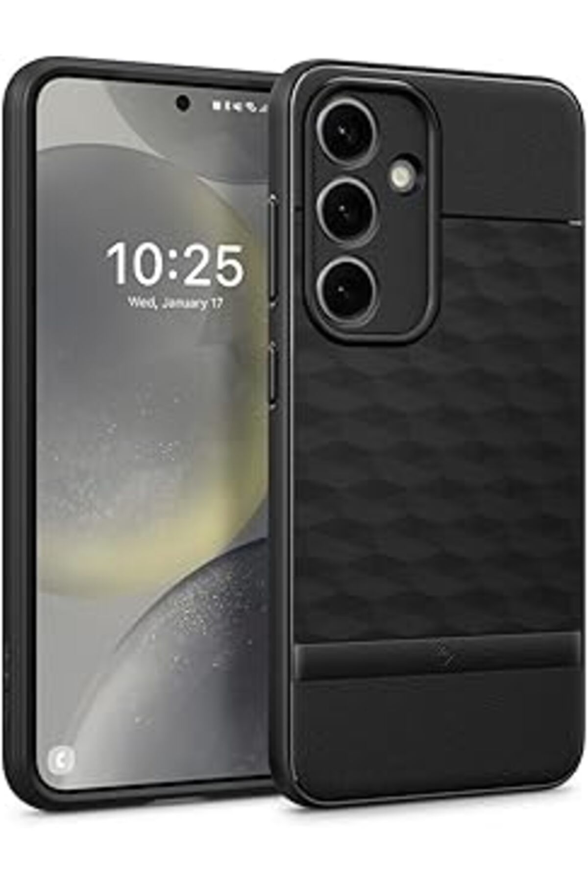 nerede bulurum Caseology Spigen Galaxy S24 Kılıf Parallax Matte Black - Acs07368