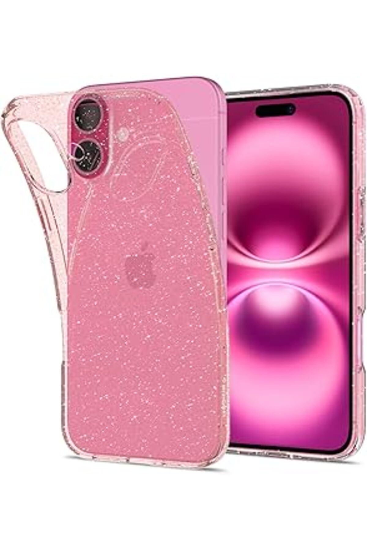 EDALKILIÇ Spigen Iphone 16 Kılıf Liquid Crystal Glitter Rose Quartz - Acs08193