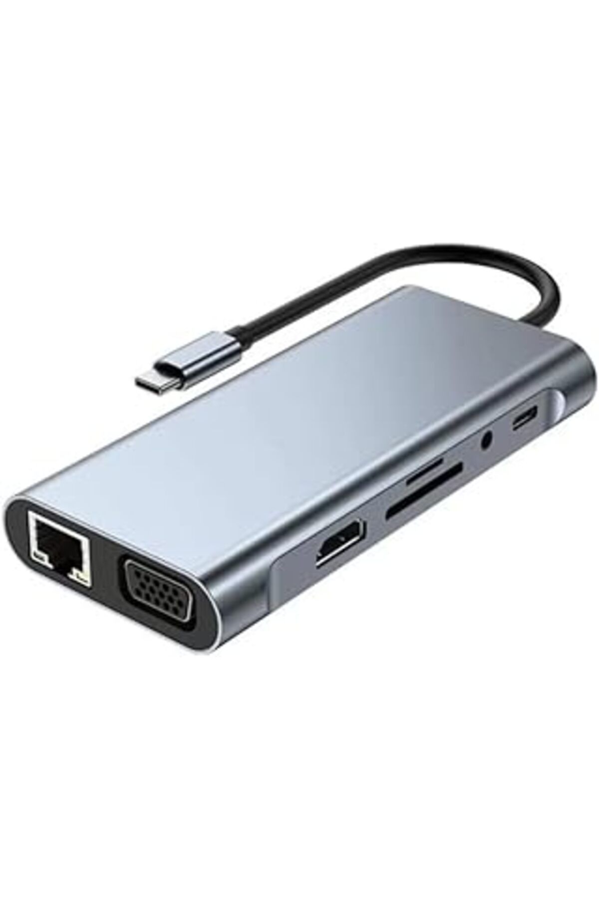 nerede bulurum Macbook Pro Air Ile Uyumlu Type-C Çevirici Dönüştürücü Çoklayıcı Pd Şarj Hdmı Sd Network Vga Girişl