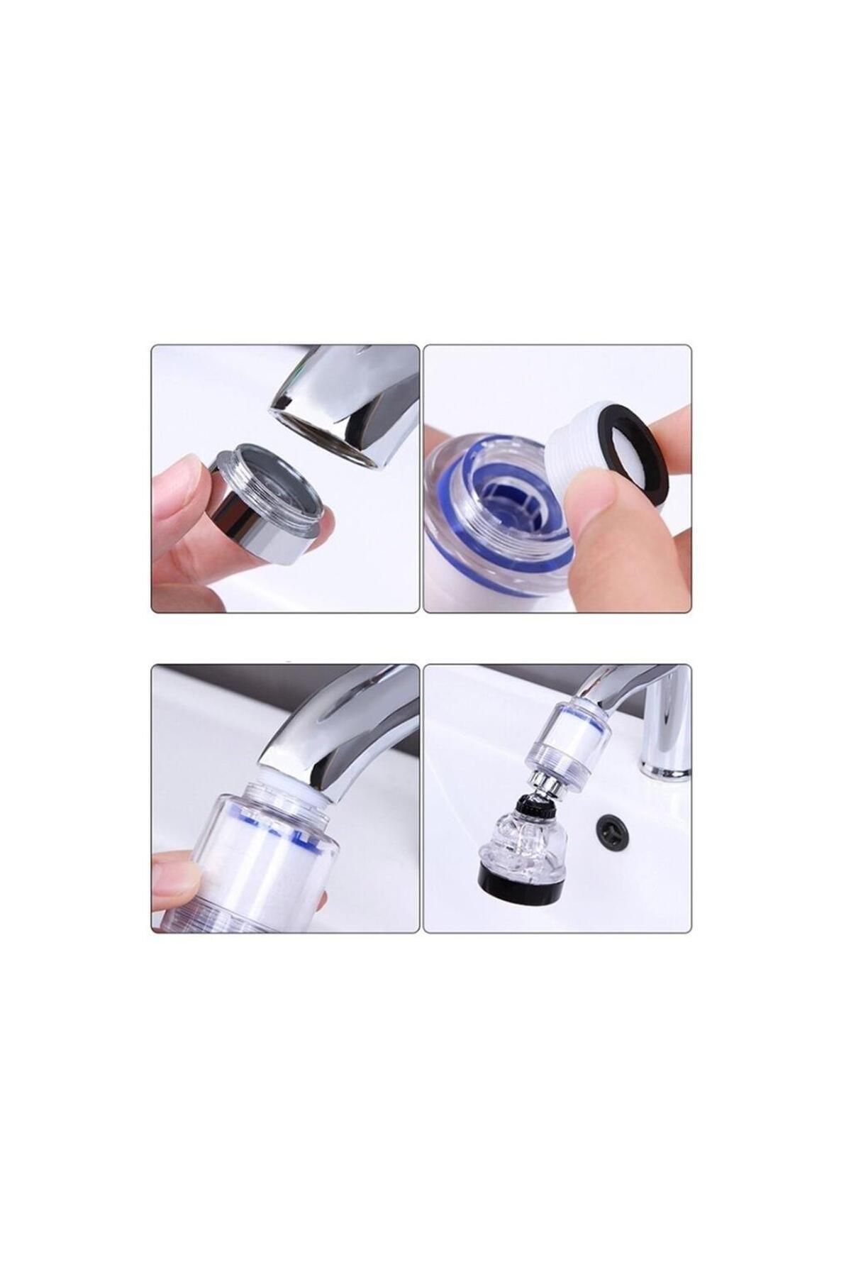 CMT-3 Functions Transparent Water Purifier 360 Degree Rotating Faucet Head Faucet Booster 6