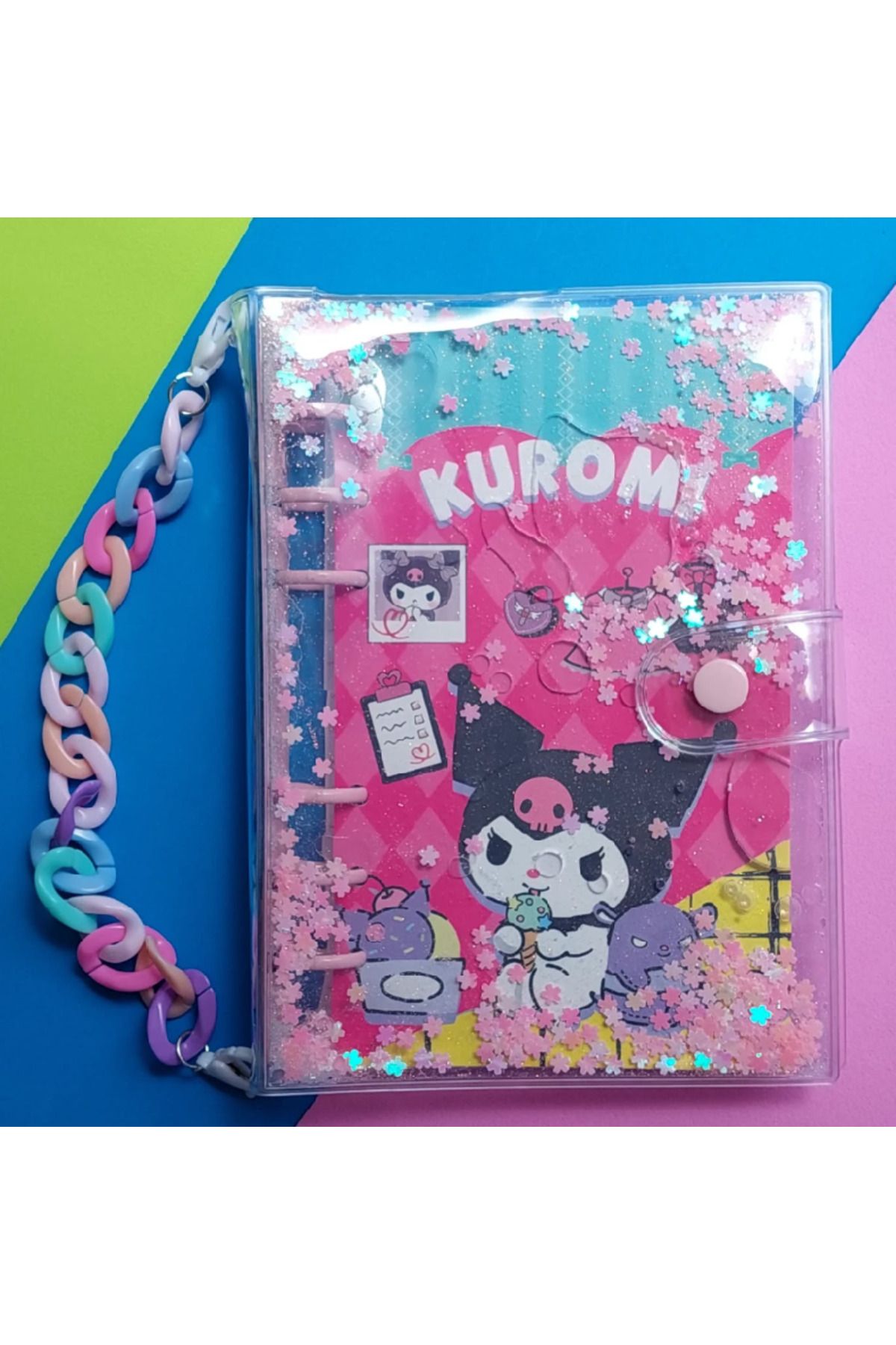 FuryaTedarik Sanrio Kuromi Simli ve Sulu Defter