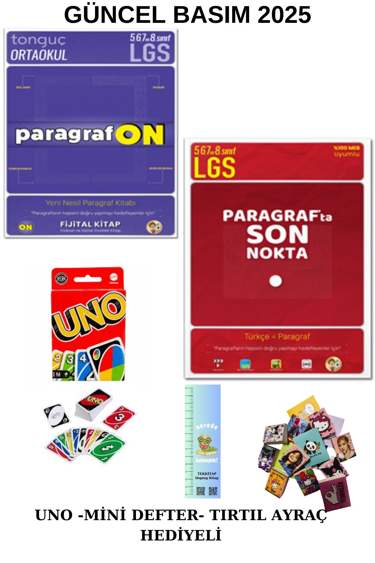 Tonguç Yayınları Tonguç Paragrafta ON- Paragrafta Son Nokta 5,6,7. 8. Sınıf SB.  (UNO+MİNİ DEFTER+ TIRTIL AYRAÇ 2025