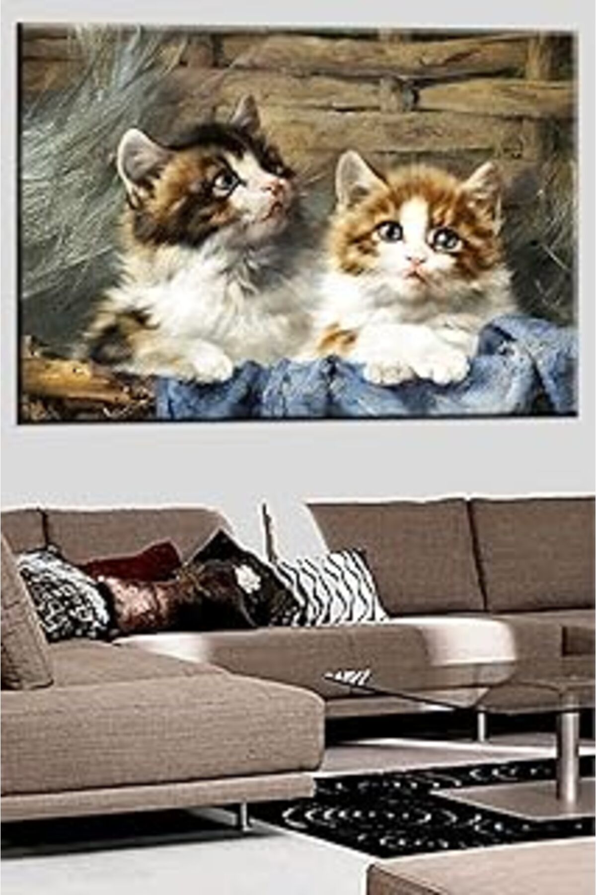 EDALKILIÇ Talya Tablo Kedi Tabloları.. Çalışma Sı Oturma Sı Sn Ve Koridorlar Için .. 50X70 No-6289