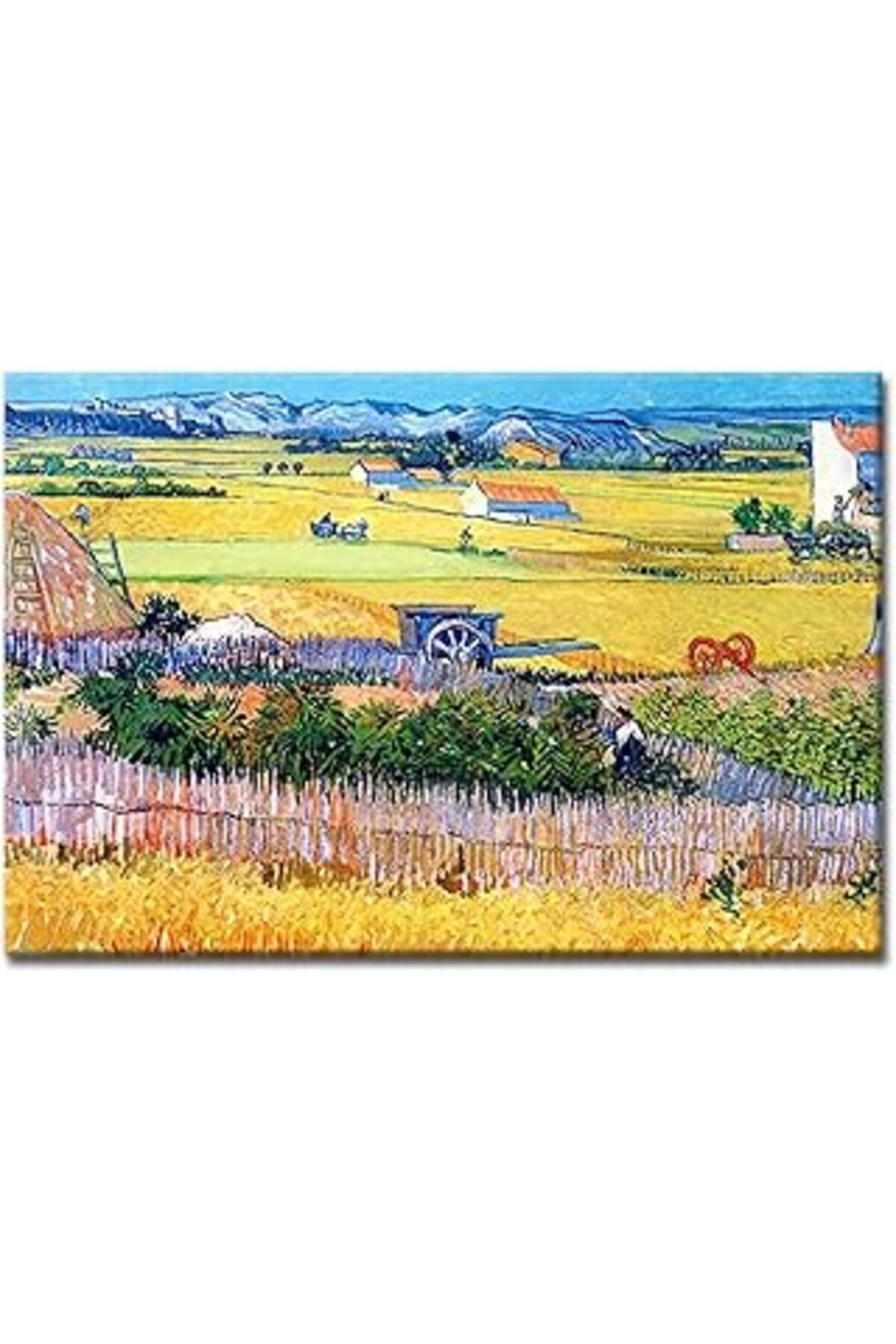 EDALKILIÇ Vincent Van Gogh Harvest Hasat. Dekoratif Duvar Kanvas Tablo. Klasikler Başyapıt Rönesans Sür N