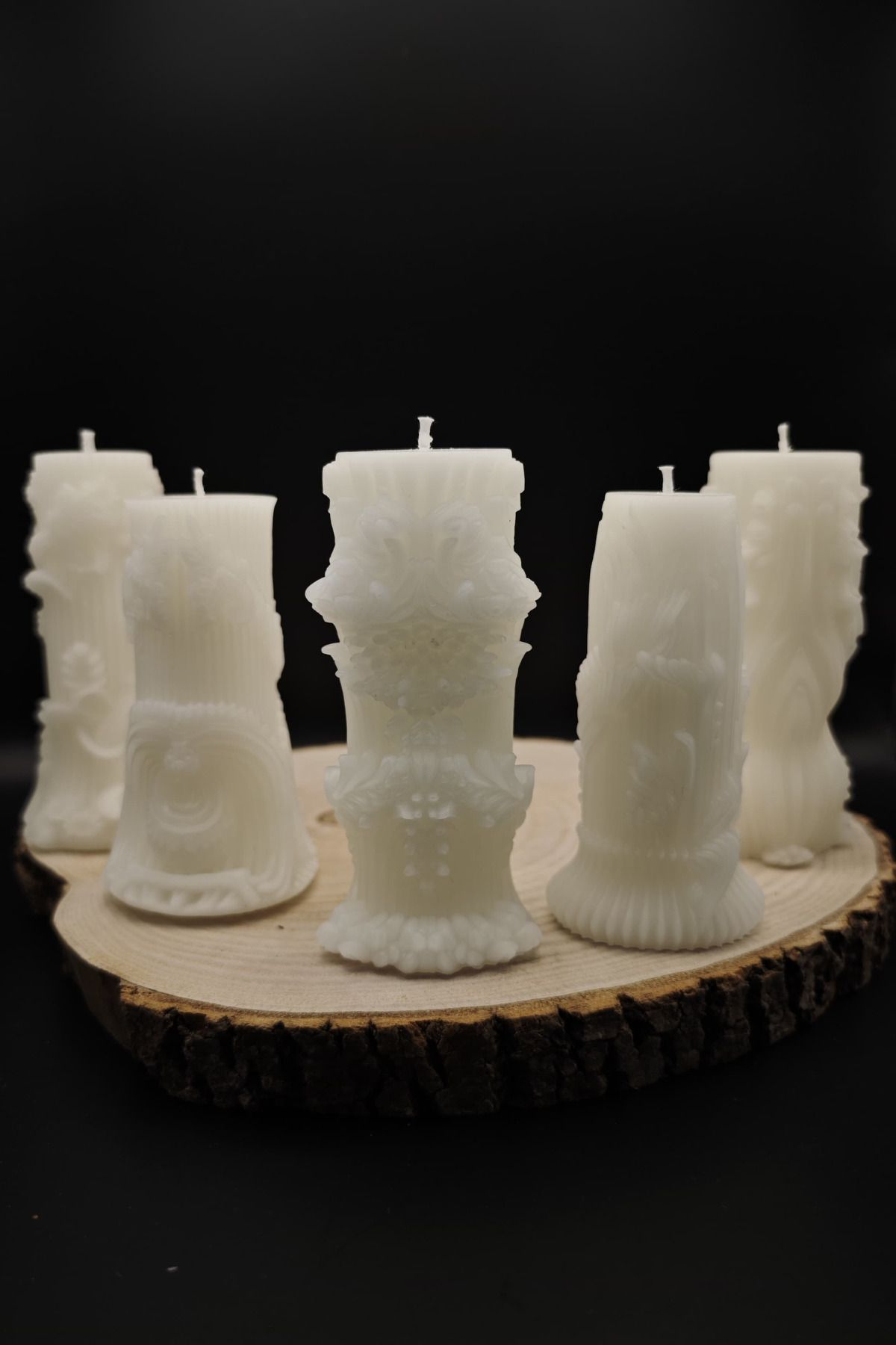 CandleCastCreation 5'Lİ SÜTUN SET KOKULU MUM