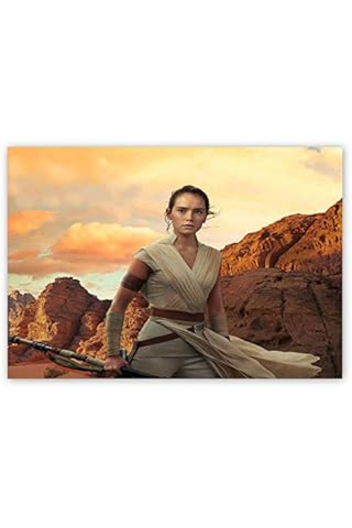 EDALKILIÇ Cakatablo Ahşap Tablo Starwars Rey Daisy Ridley