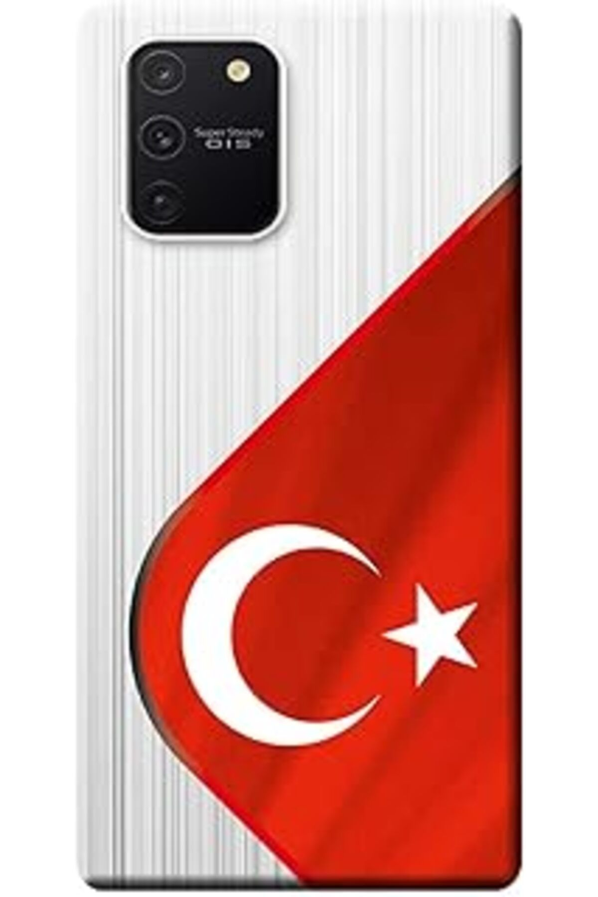 ShopZum Galaxy S10 Lite Kılıf Sm-G770F Baskılı Silikon Bayrak Stk:367