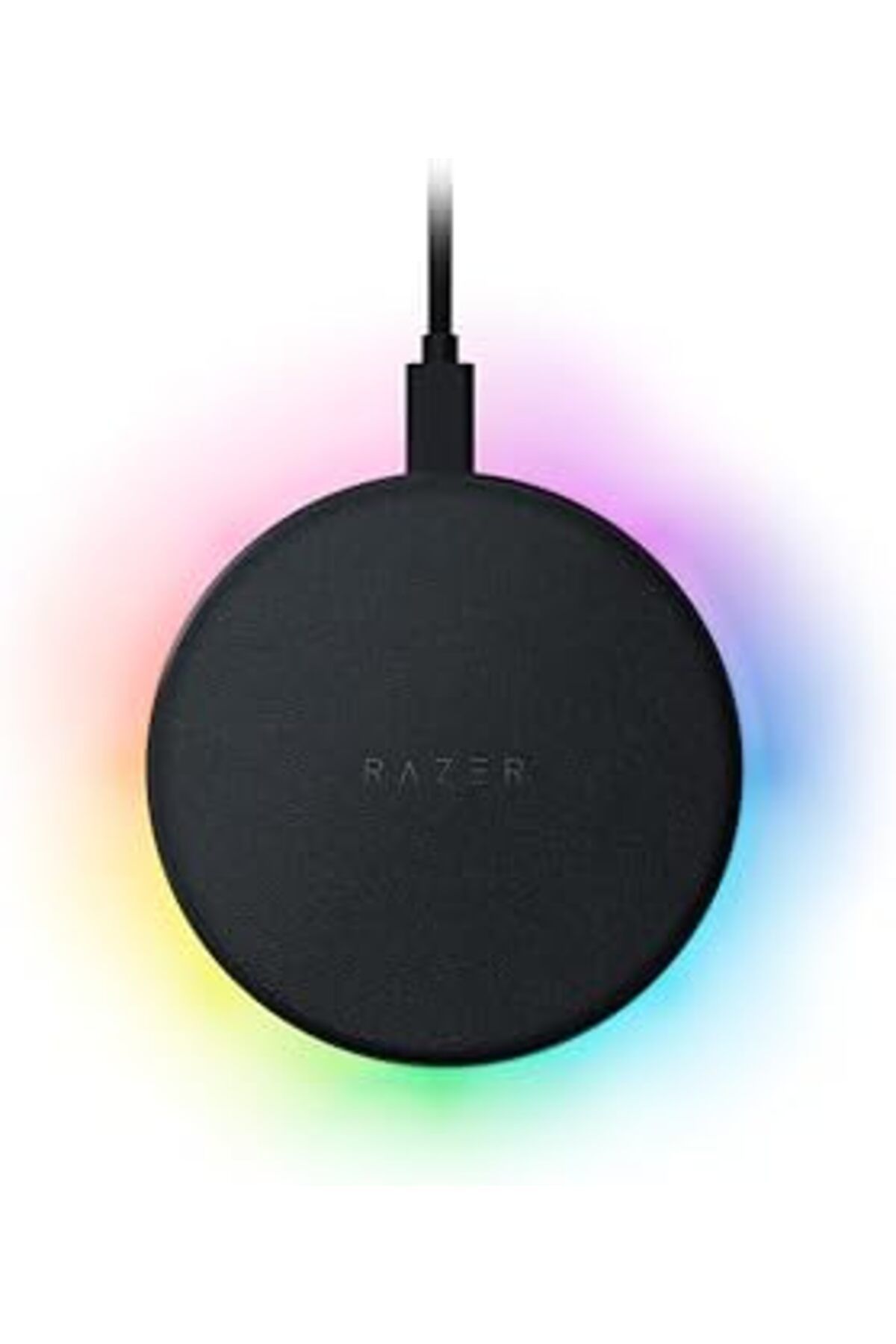 NZM TİCARET Razer Charging Pad Chroma - Kablosuz Hızlı Şarj Cihazı (10W, Rgb Aydınlatmalı Kablosuz Şarj Istasyo