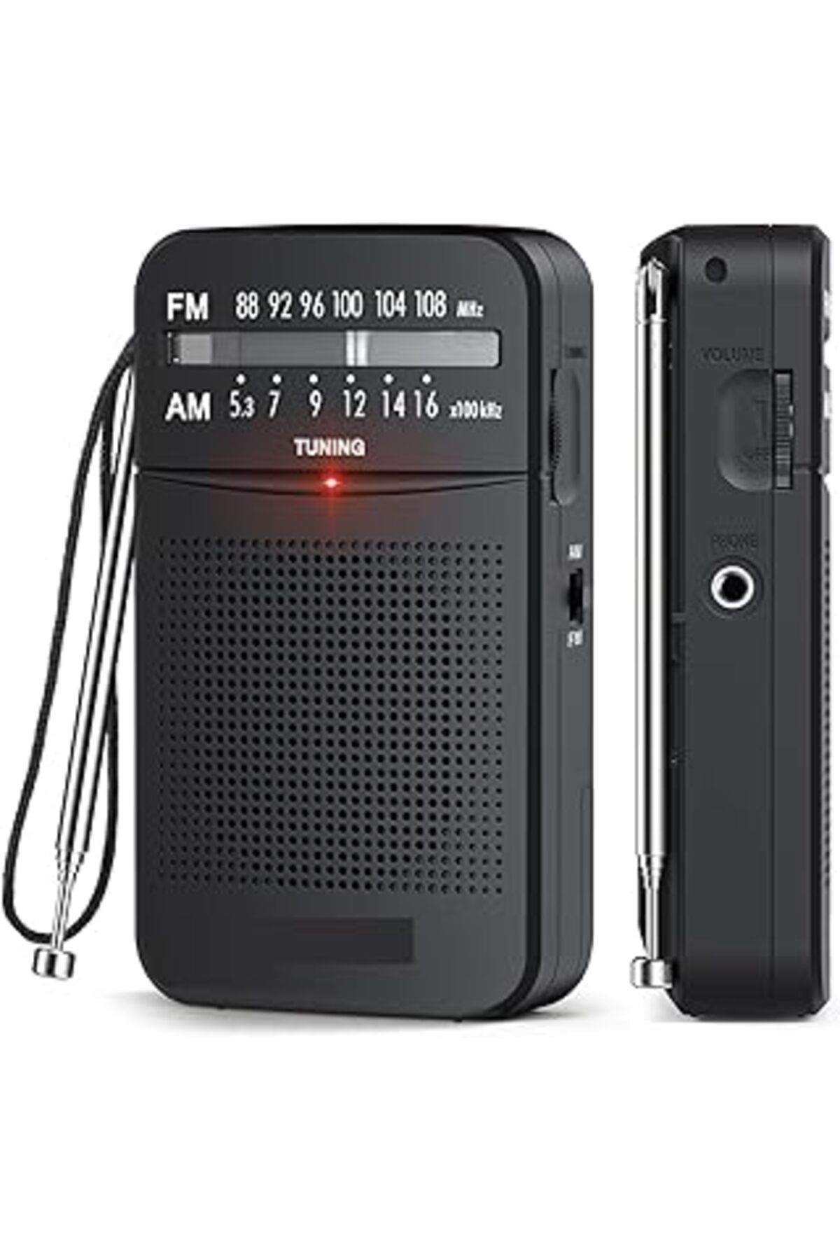 NZM TİCARET Hobimtek Ht-263 Taşınabilir Am/Fm Radyo Küçük Boy Cep Radyosu Pilli Radyo Knstar K-263